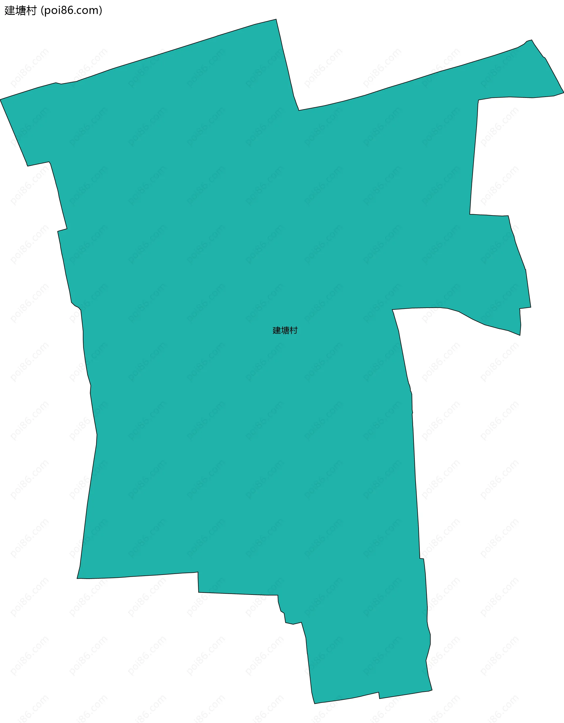 建塘村边界地图