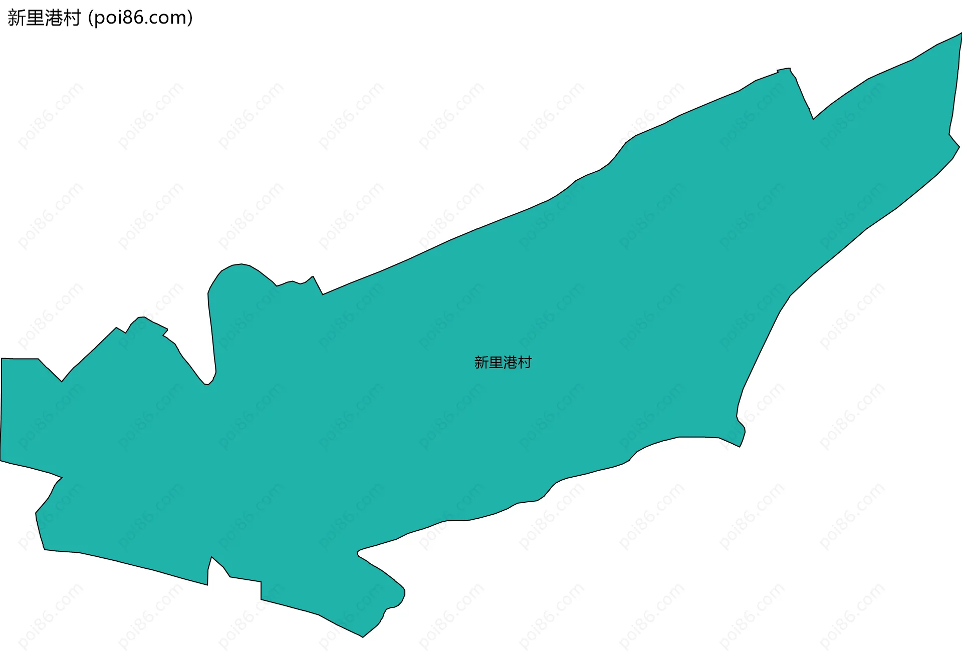 新里港村边界地图