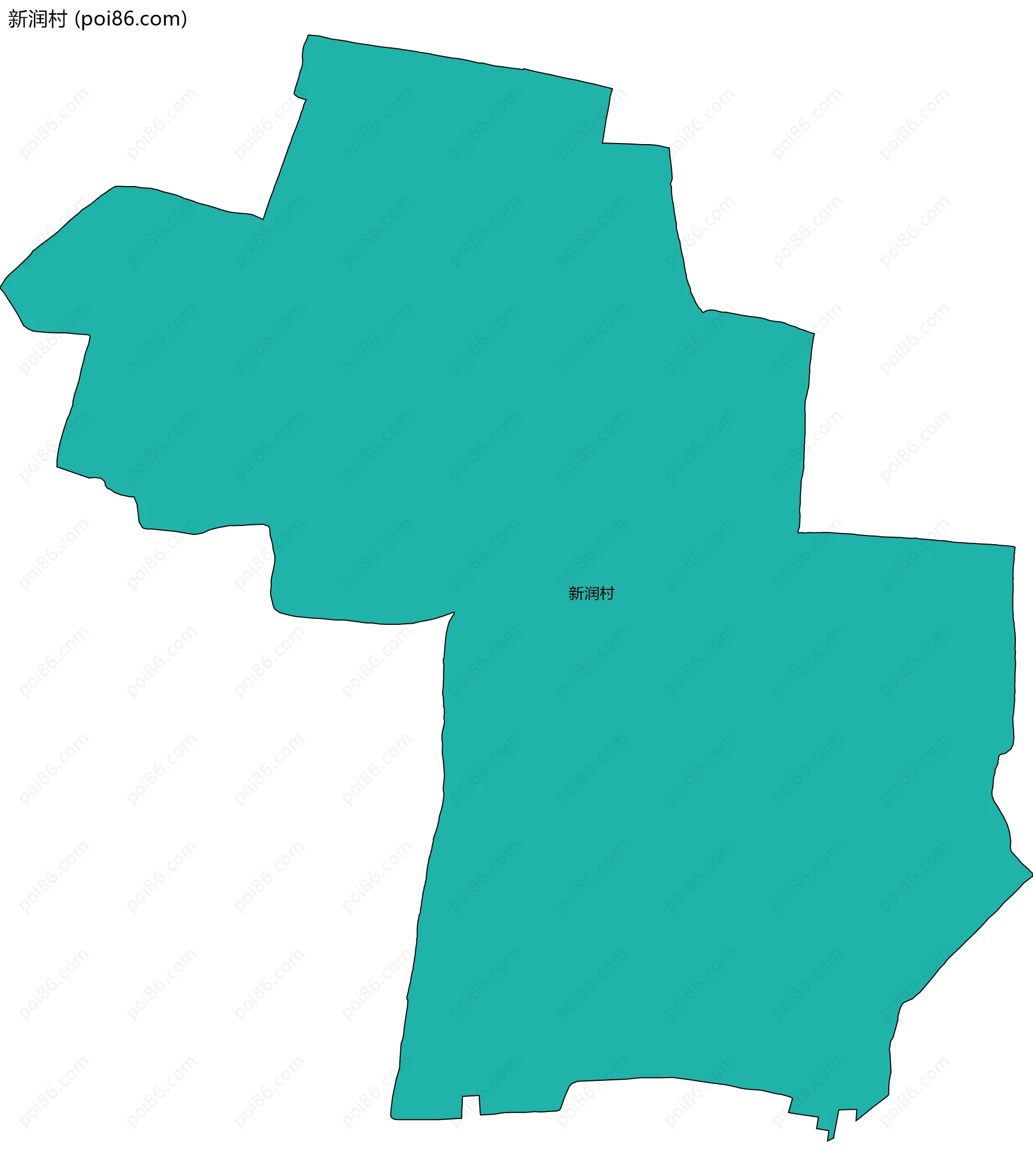 新润村边界地图