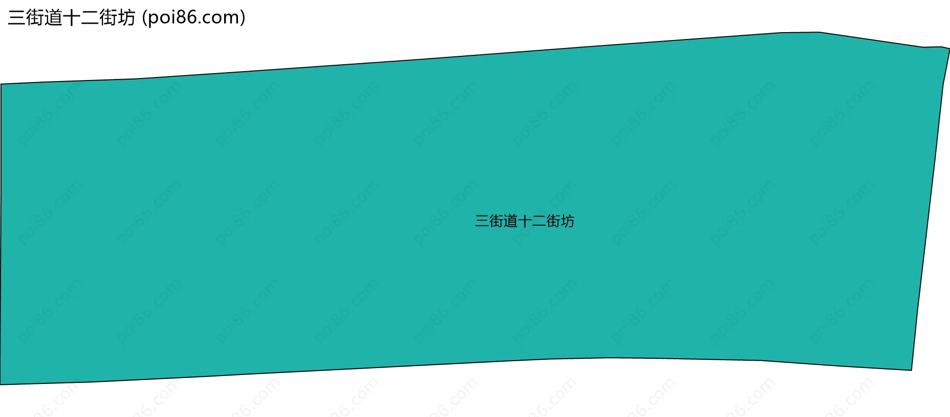 三街道十二街坊边界地图