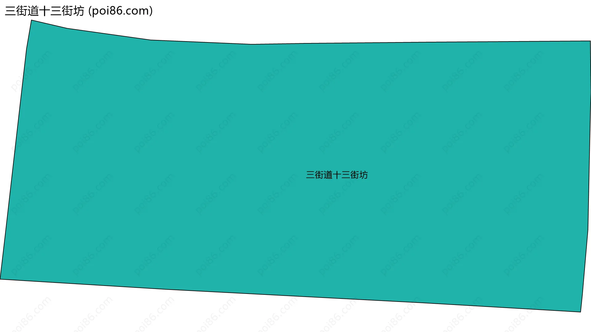 三街道十三街坊边界地图