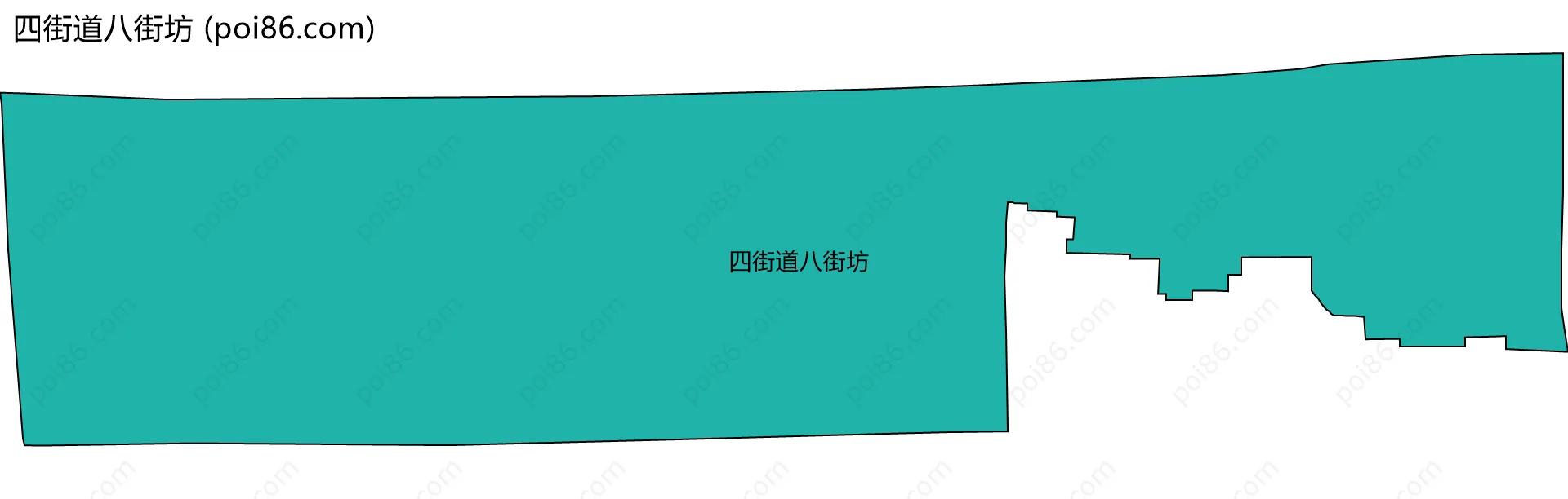 四街道八街坊边界地图