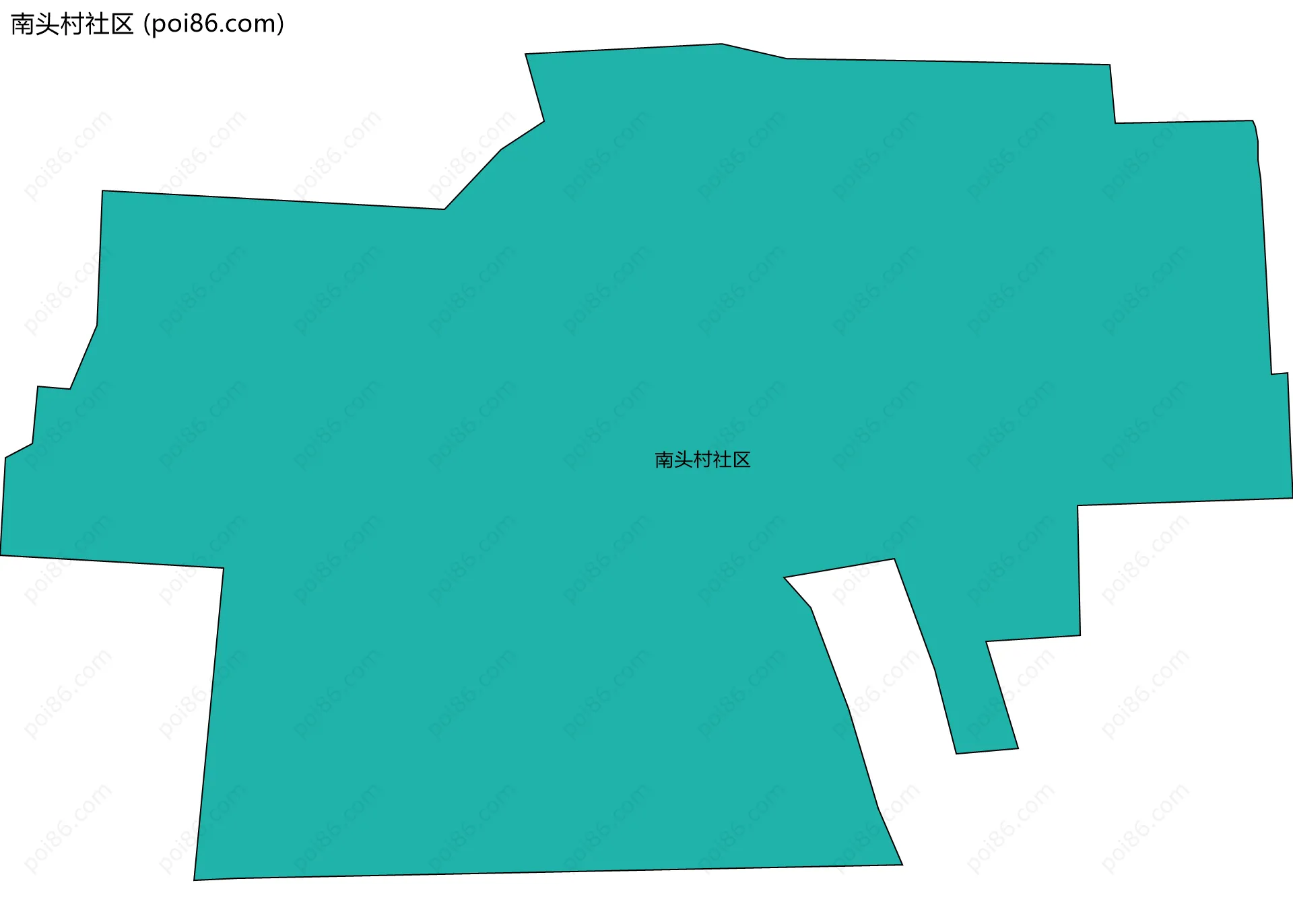 南头村社区边界地图