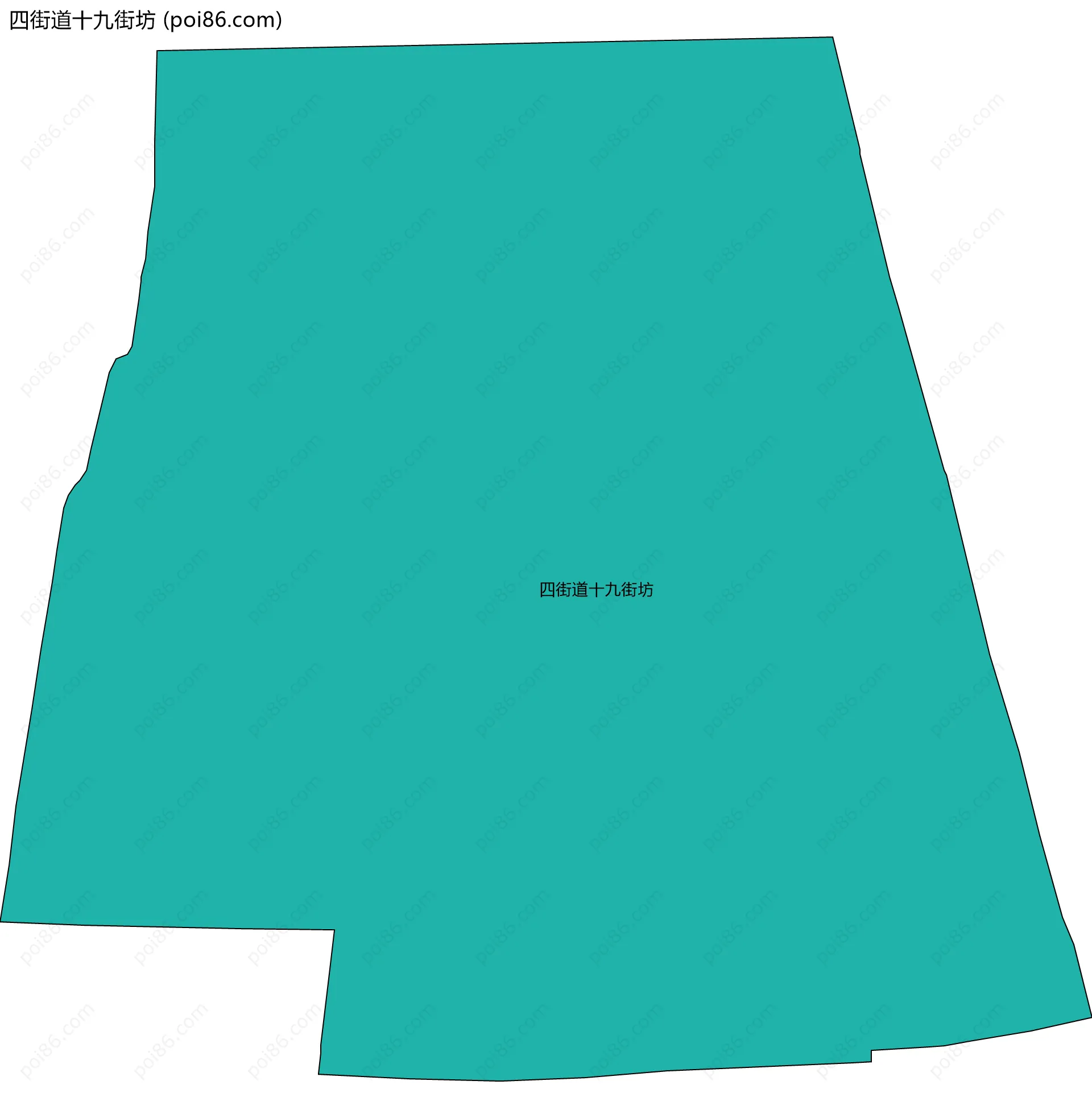 四街道十九街坊边界地图