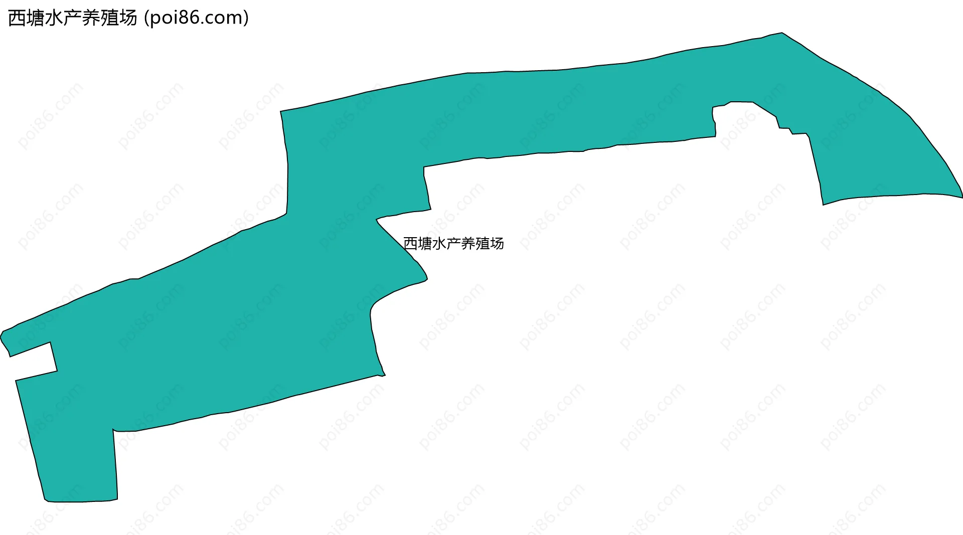 西塘水产养殖场边界地图