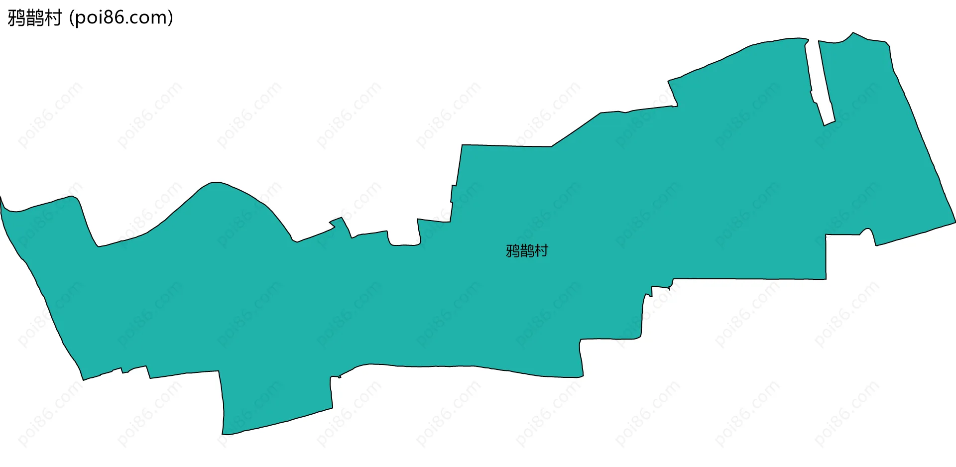 鸦鹊村边界地图