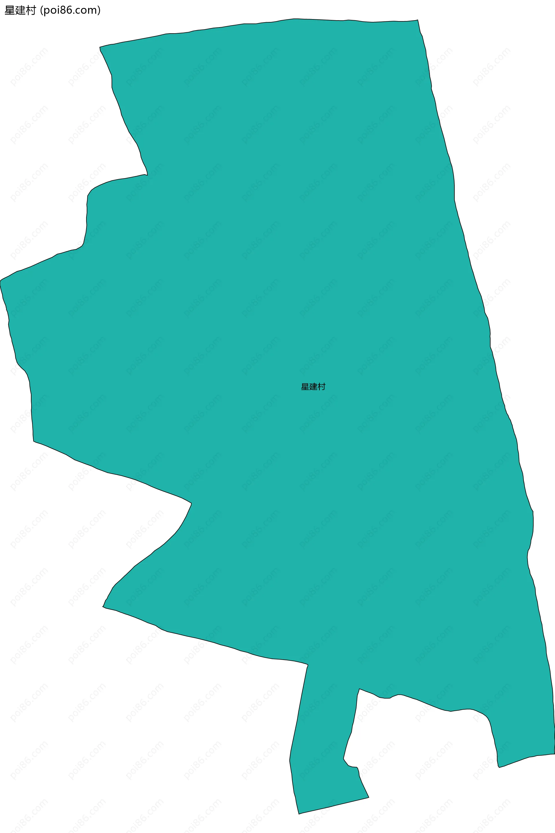 星建村边界地图