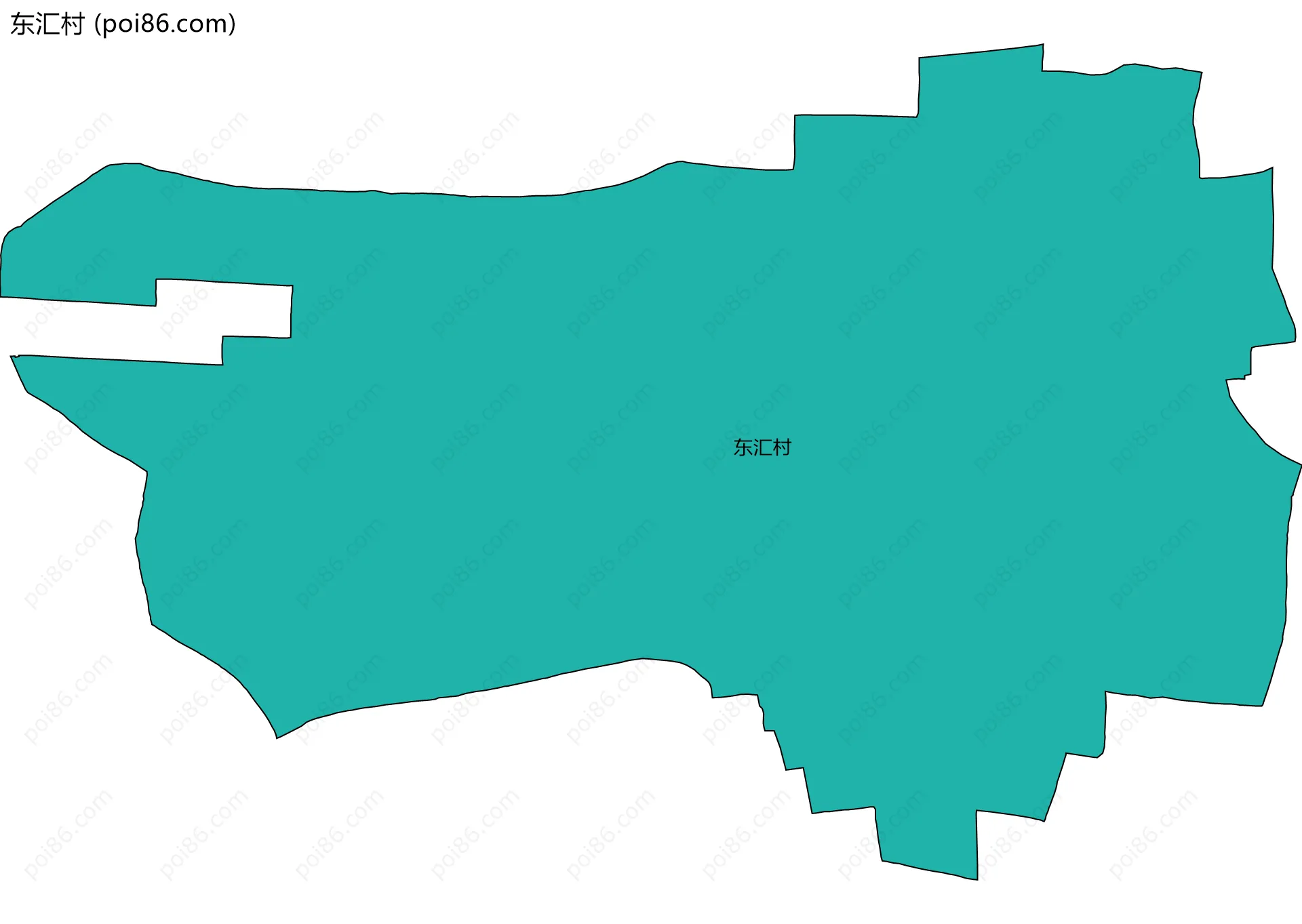 东汇村边界地图
