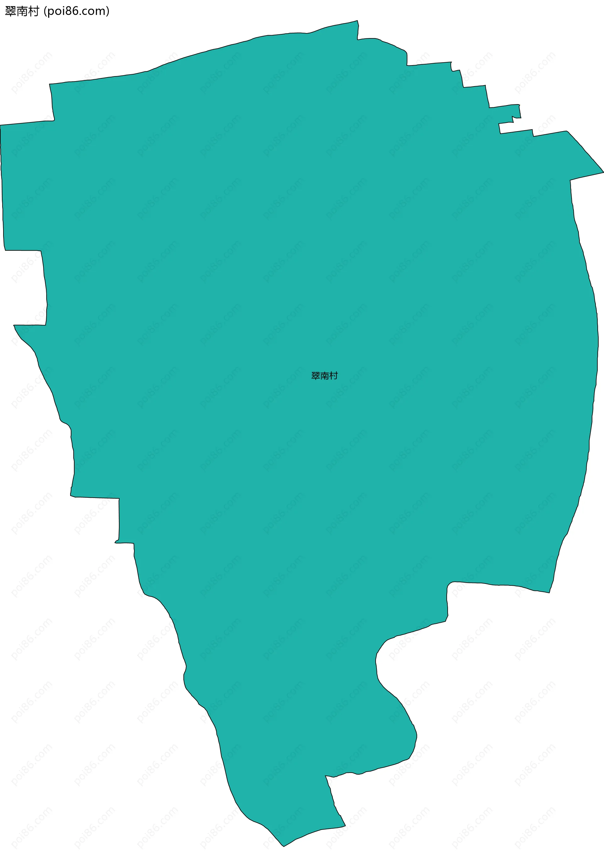 翠南村边界地图