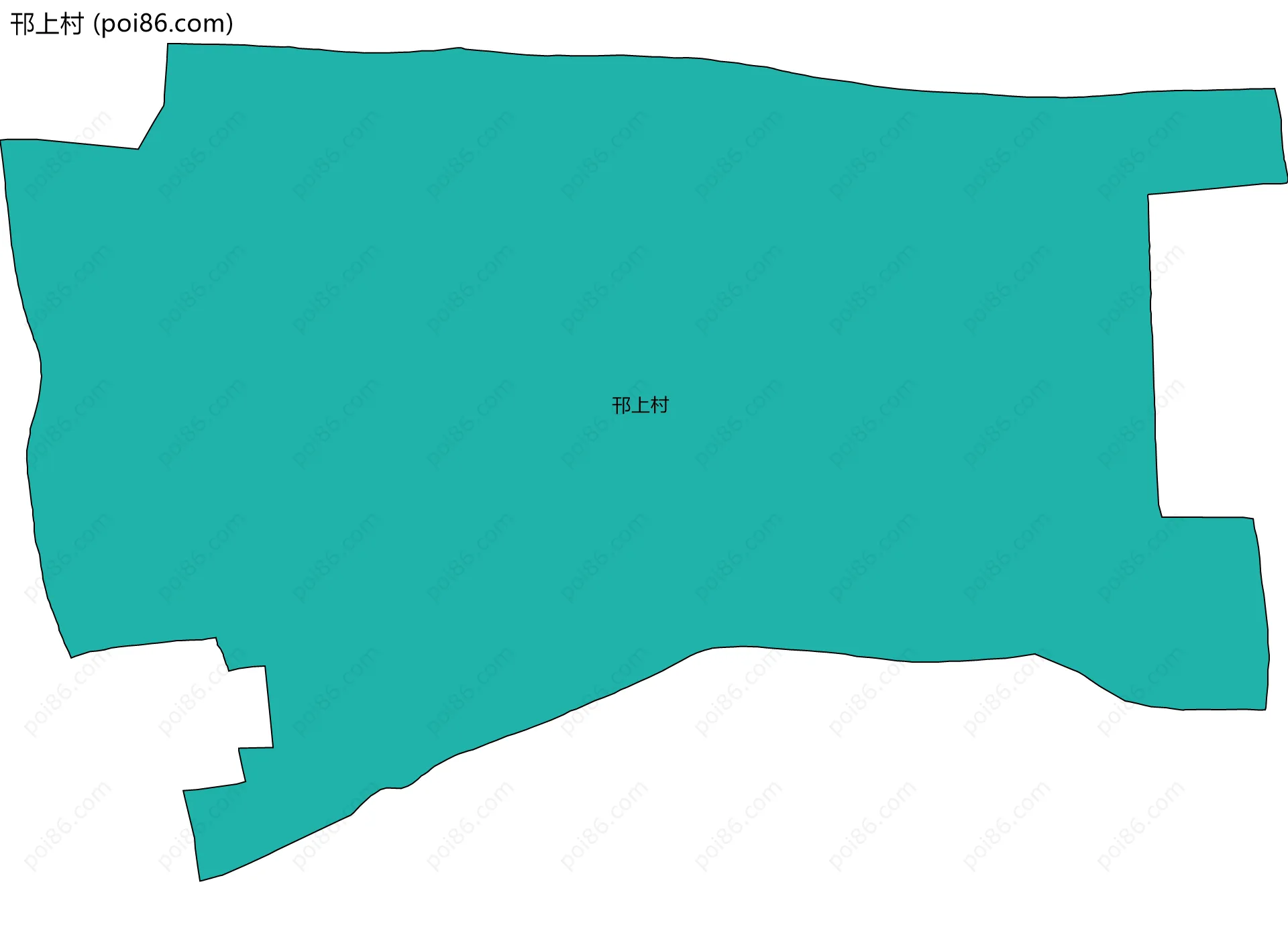 邗上村边界地图