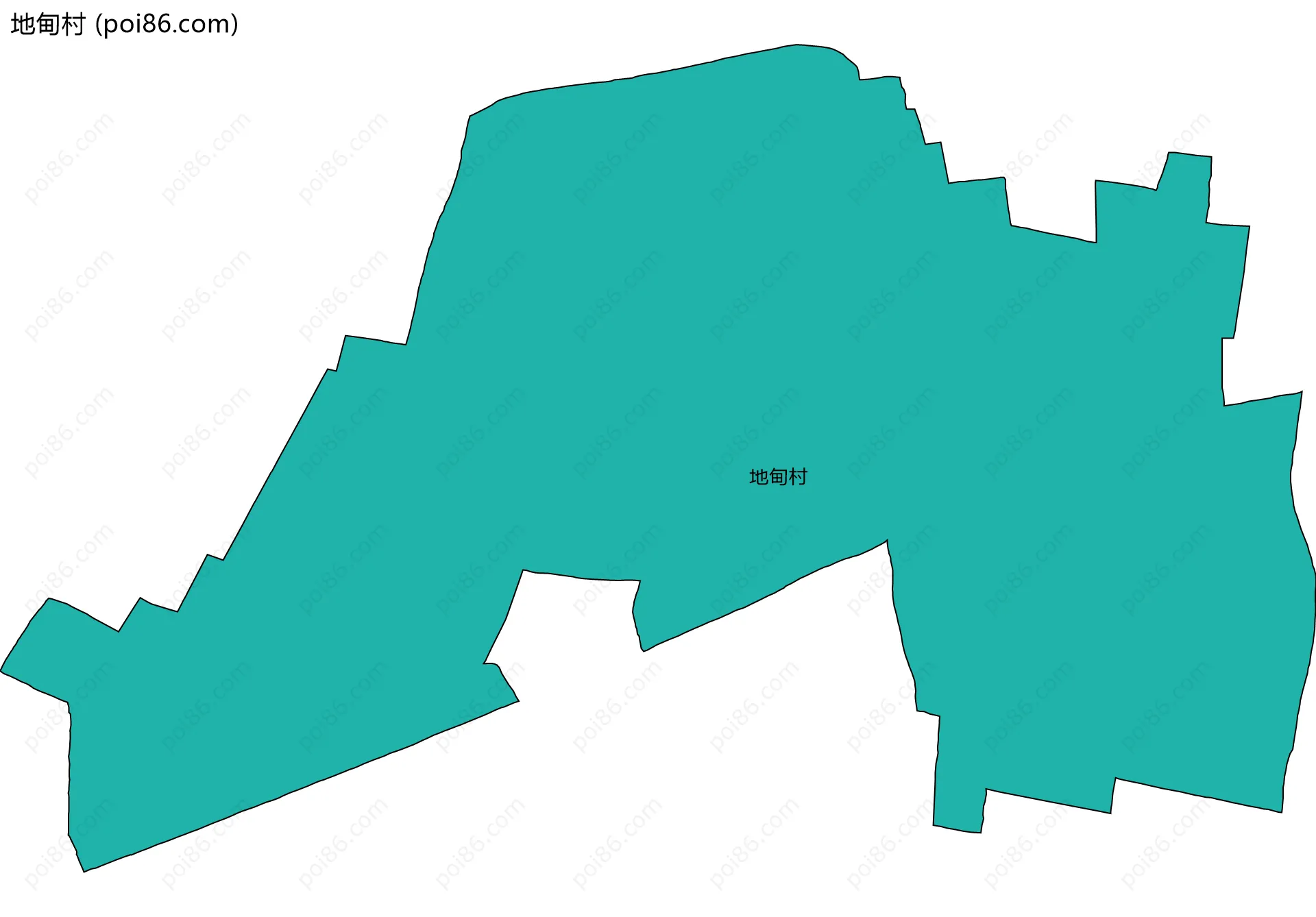 地甸村边界地图