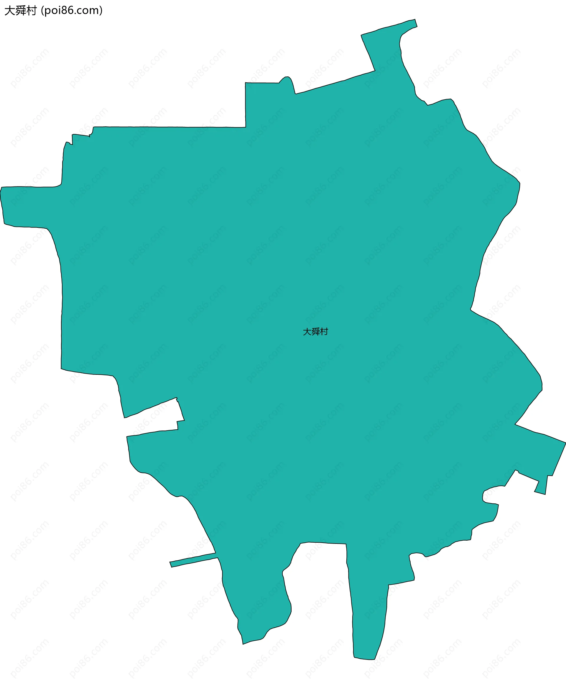大舜村边界地图