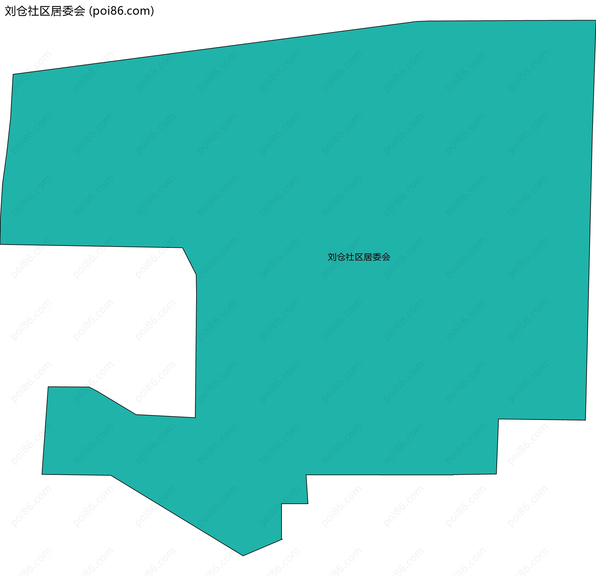 刘仓社区居委会边界地图