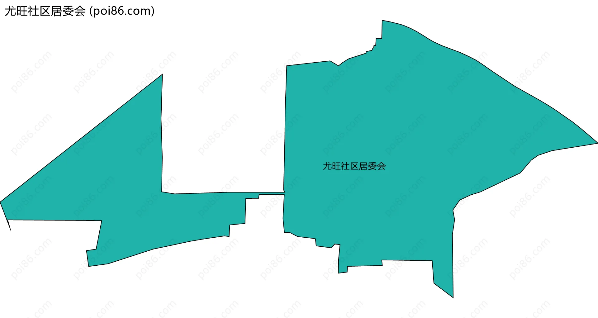 尤旺社区居委会边界地图
