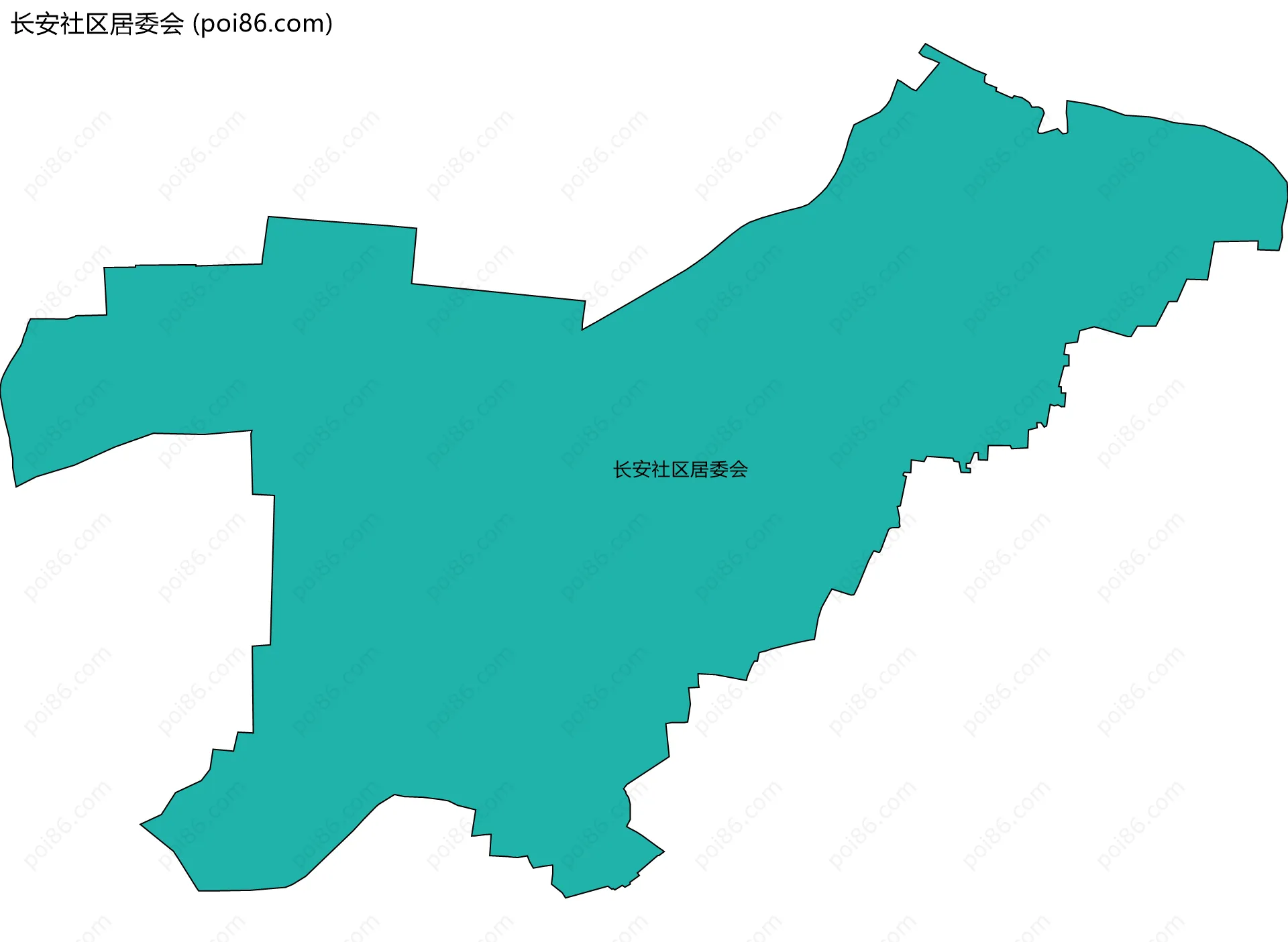 长安社区居委会边界地图