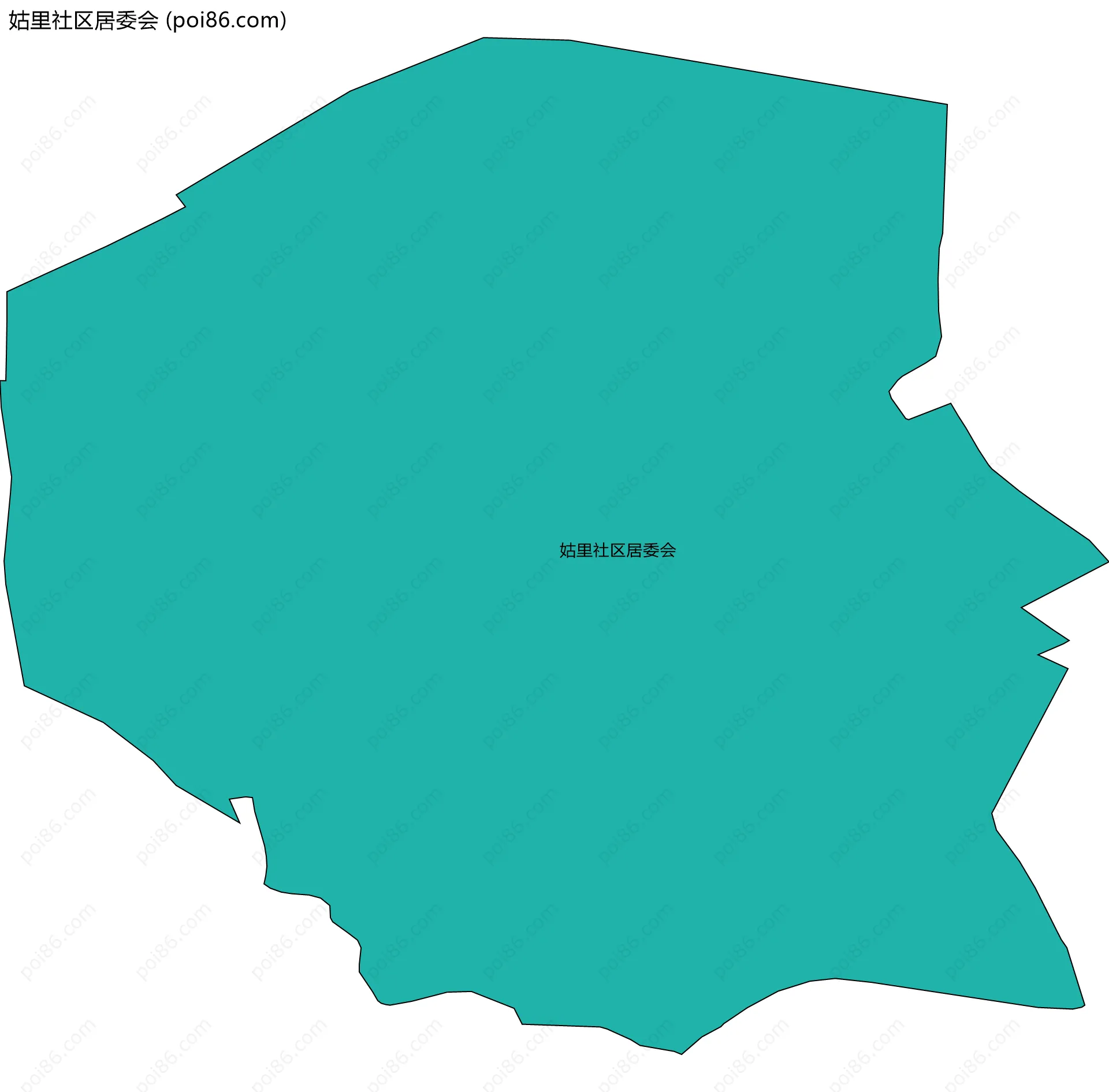 姑里社区居委会边界地图