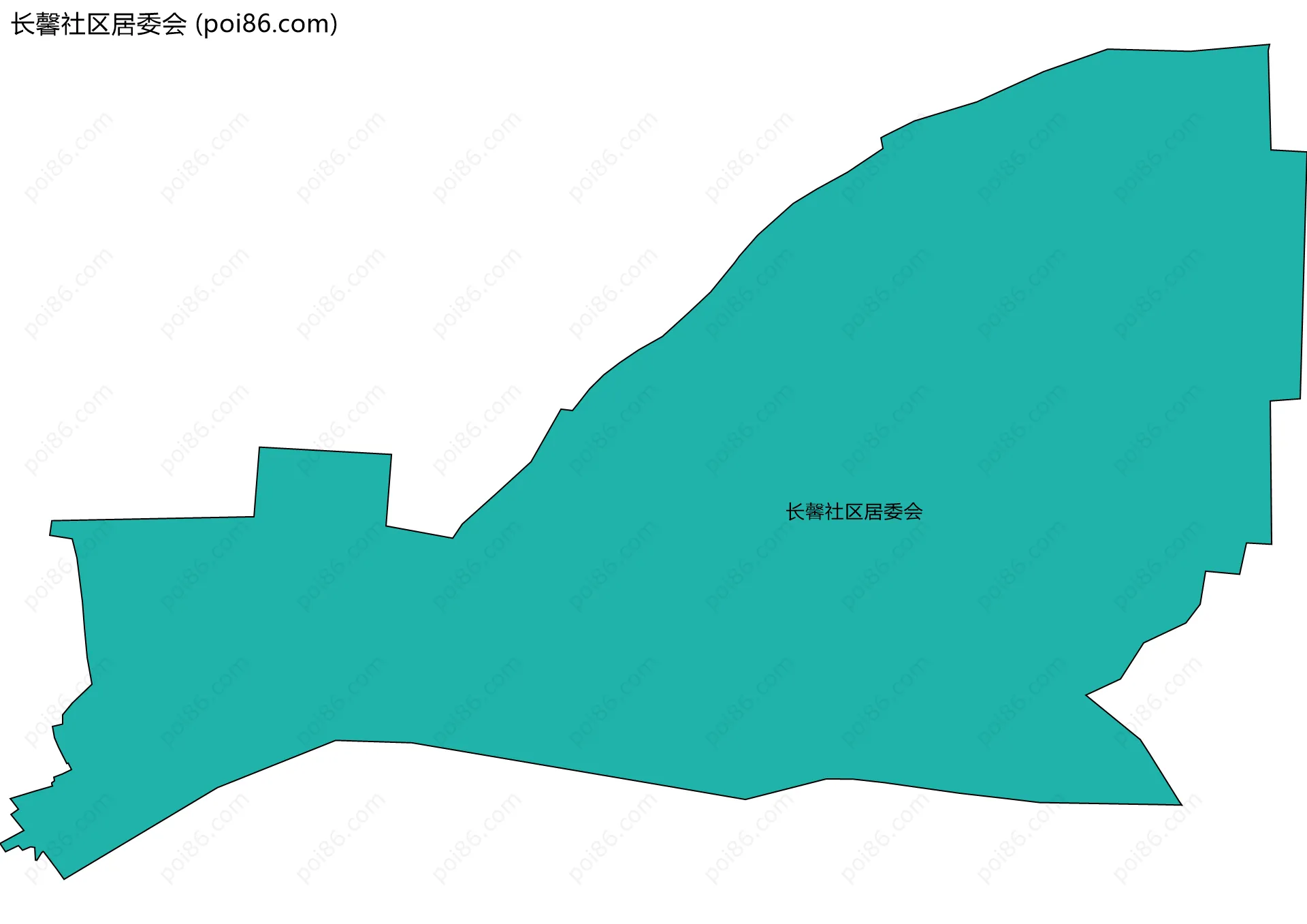 长馨社区居委会边界地图
