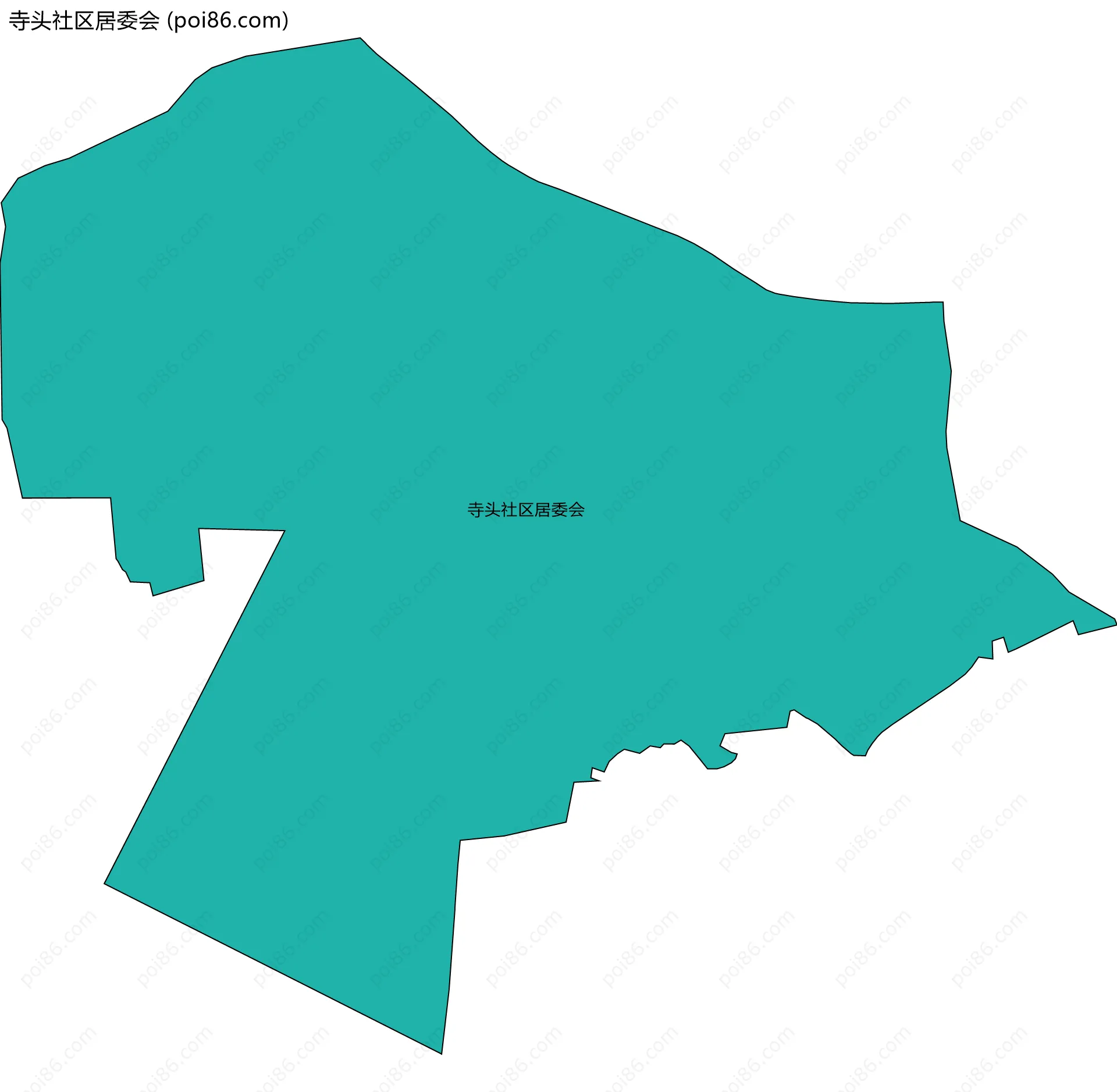 寺头社区居委会边界地图