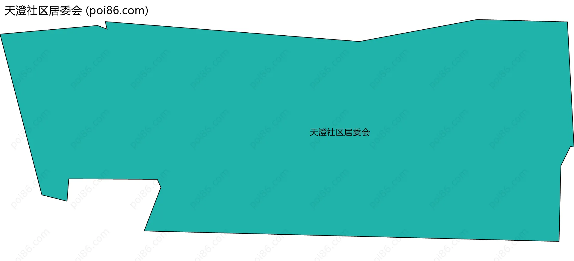 天澄社区居委会边界地图