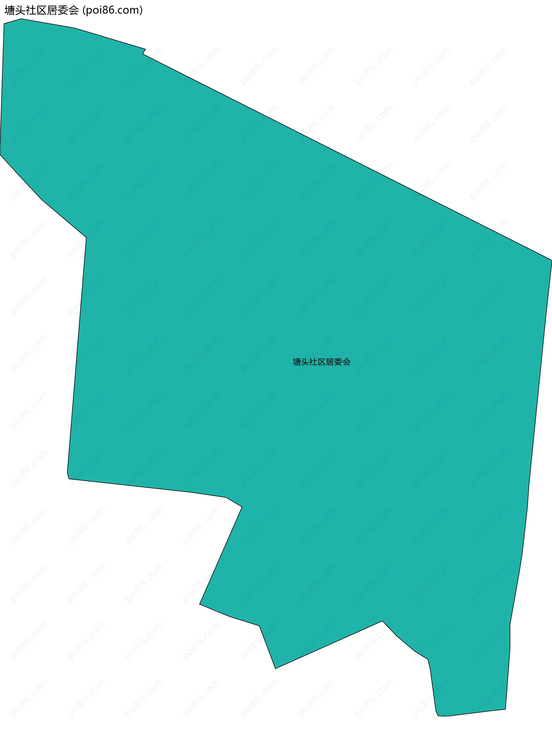 塘头社区居委会边界地图