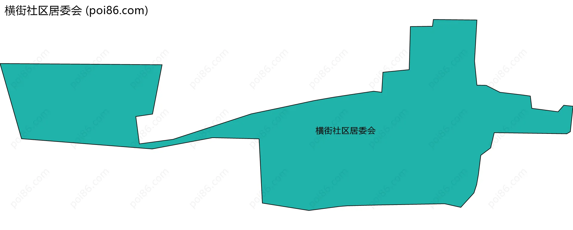 横街社区居委会边界地图