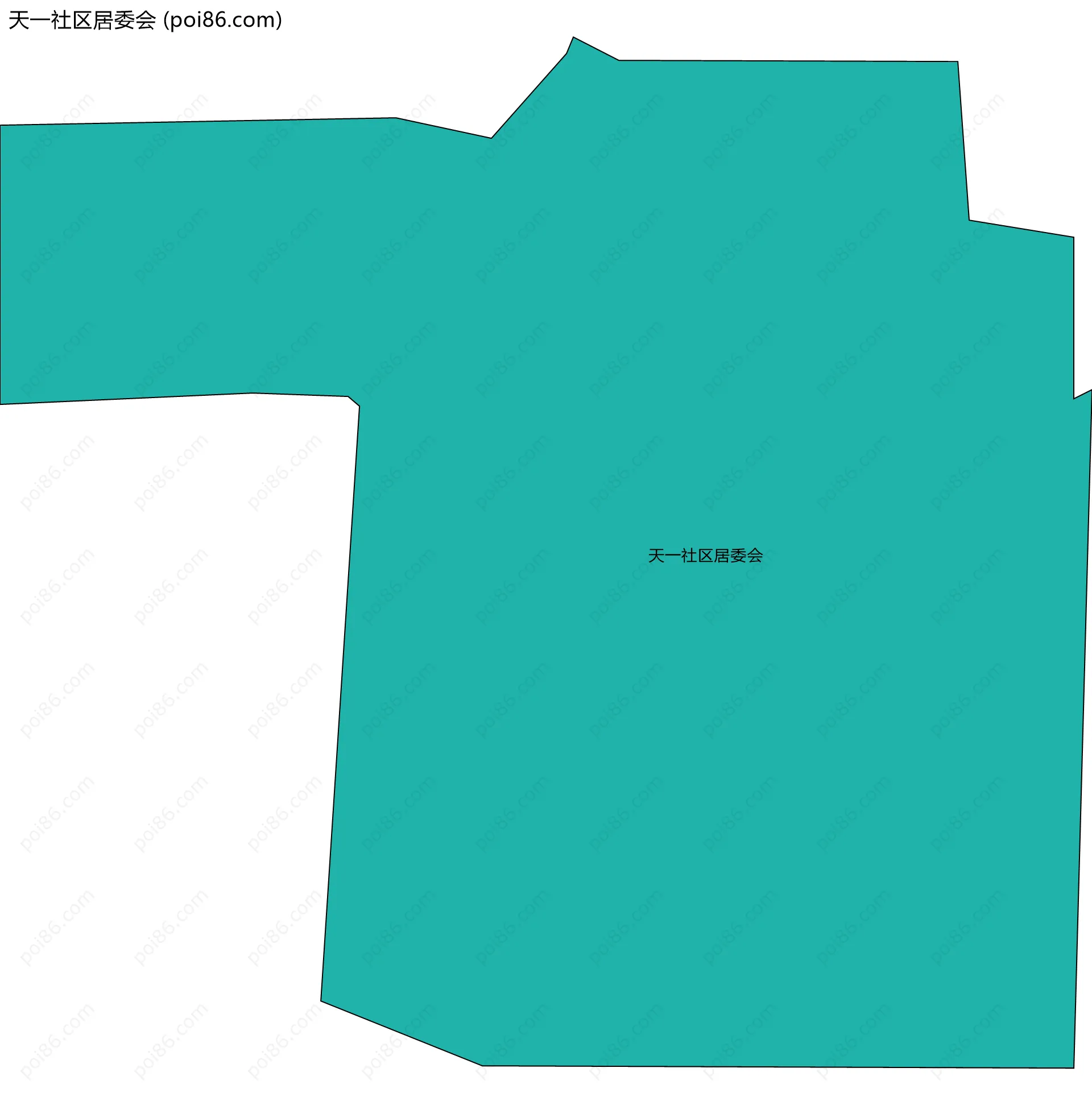 天一社区居委会边界地图