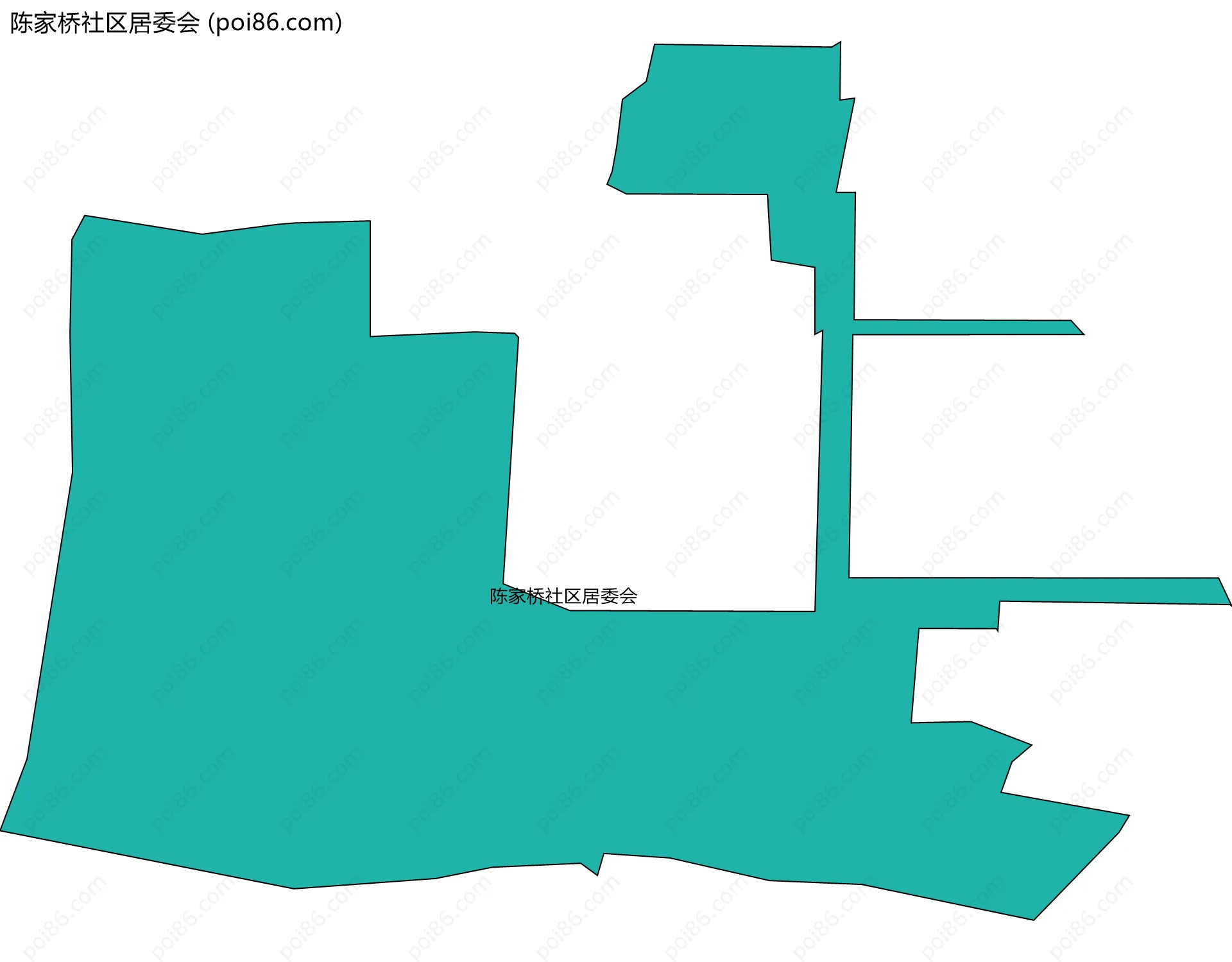 陈家桥社区居委会边界地图
