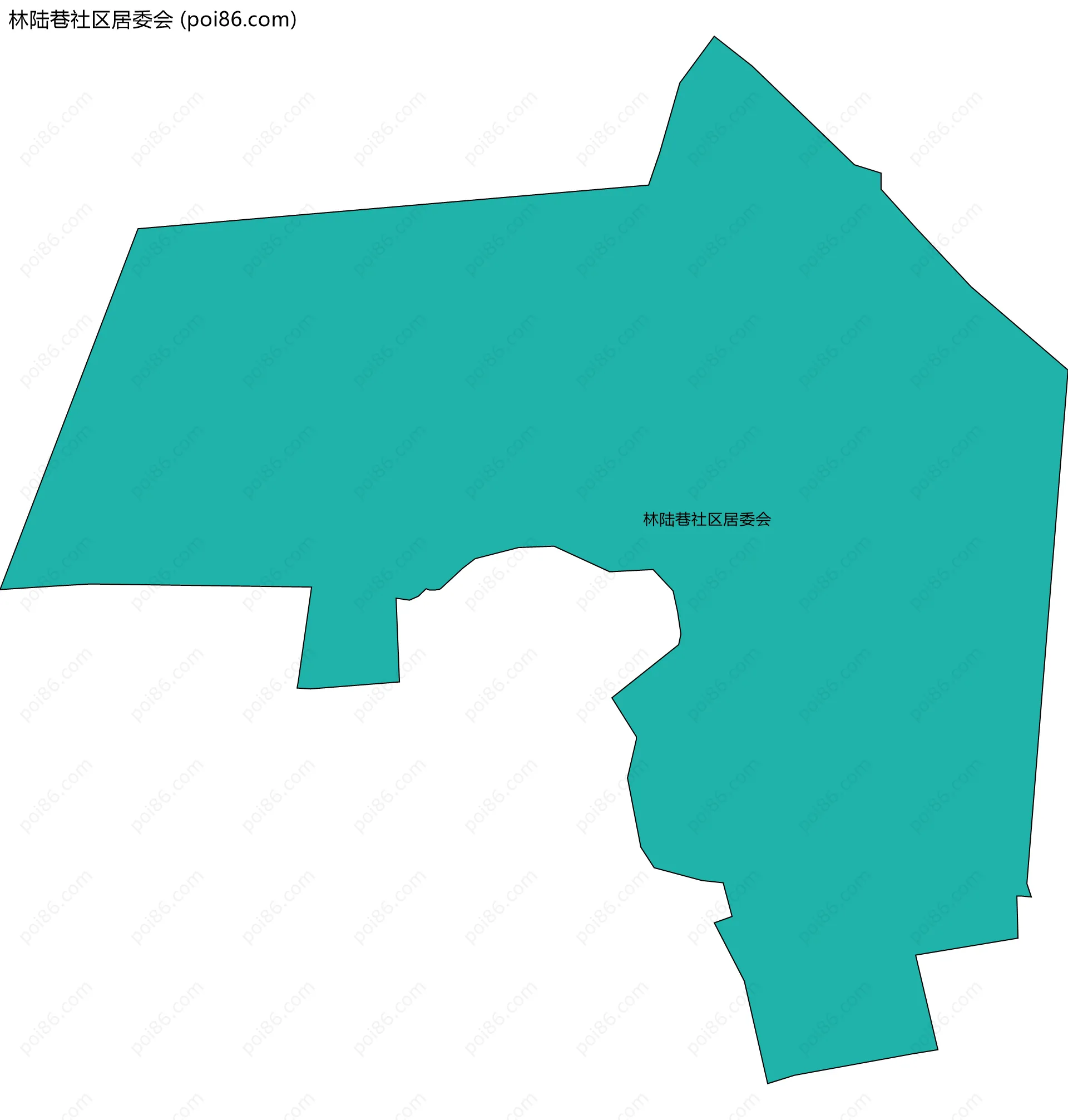 林陆巷社区居委会边界地图