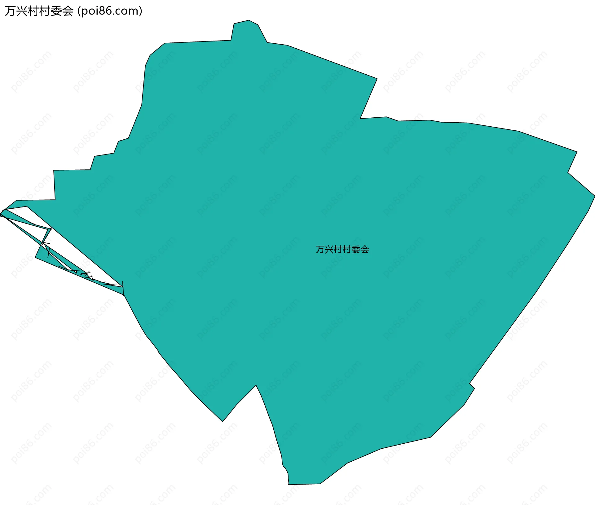 万兴村村委会边界地图