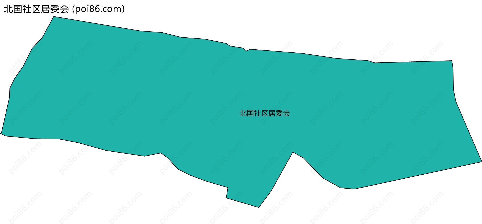 北国社区居委会边界地图