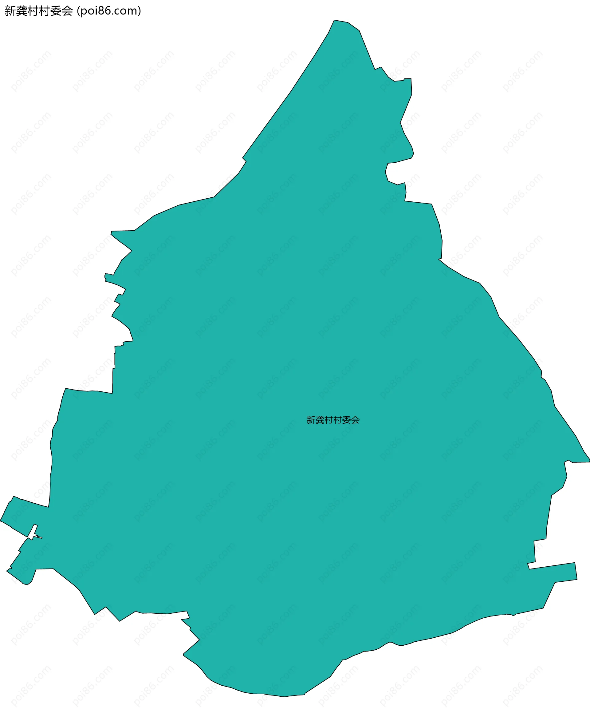 新龚村村委会边界地图
