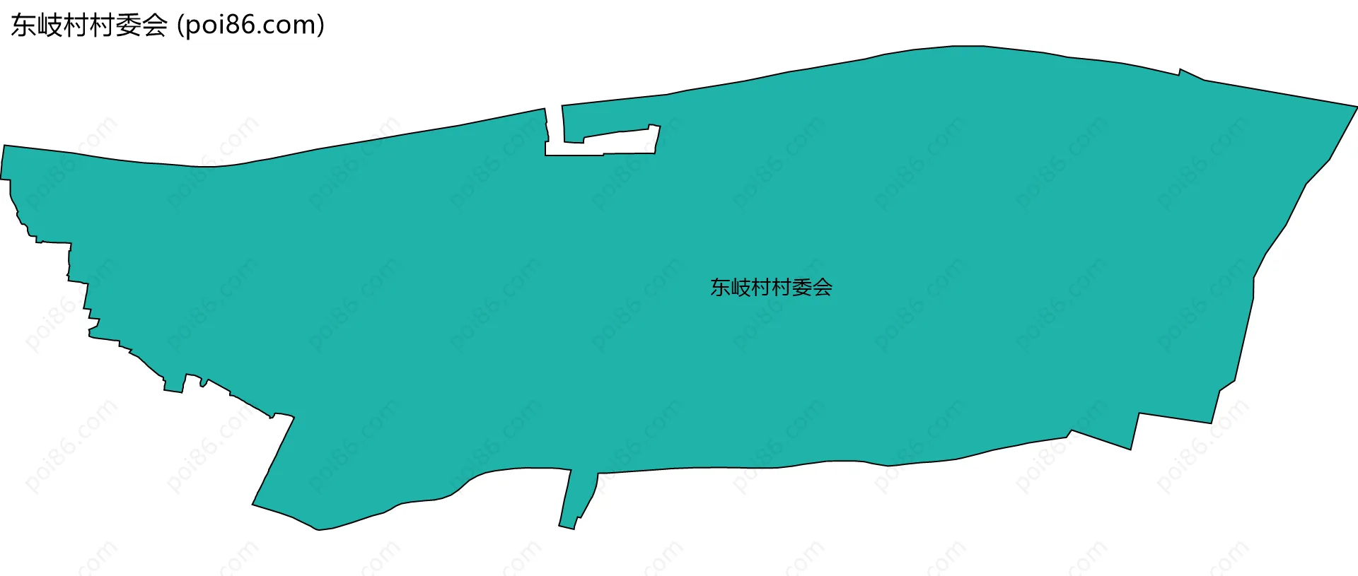 东岐村村委会边界地图