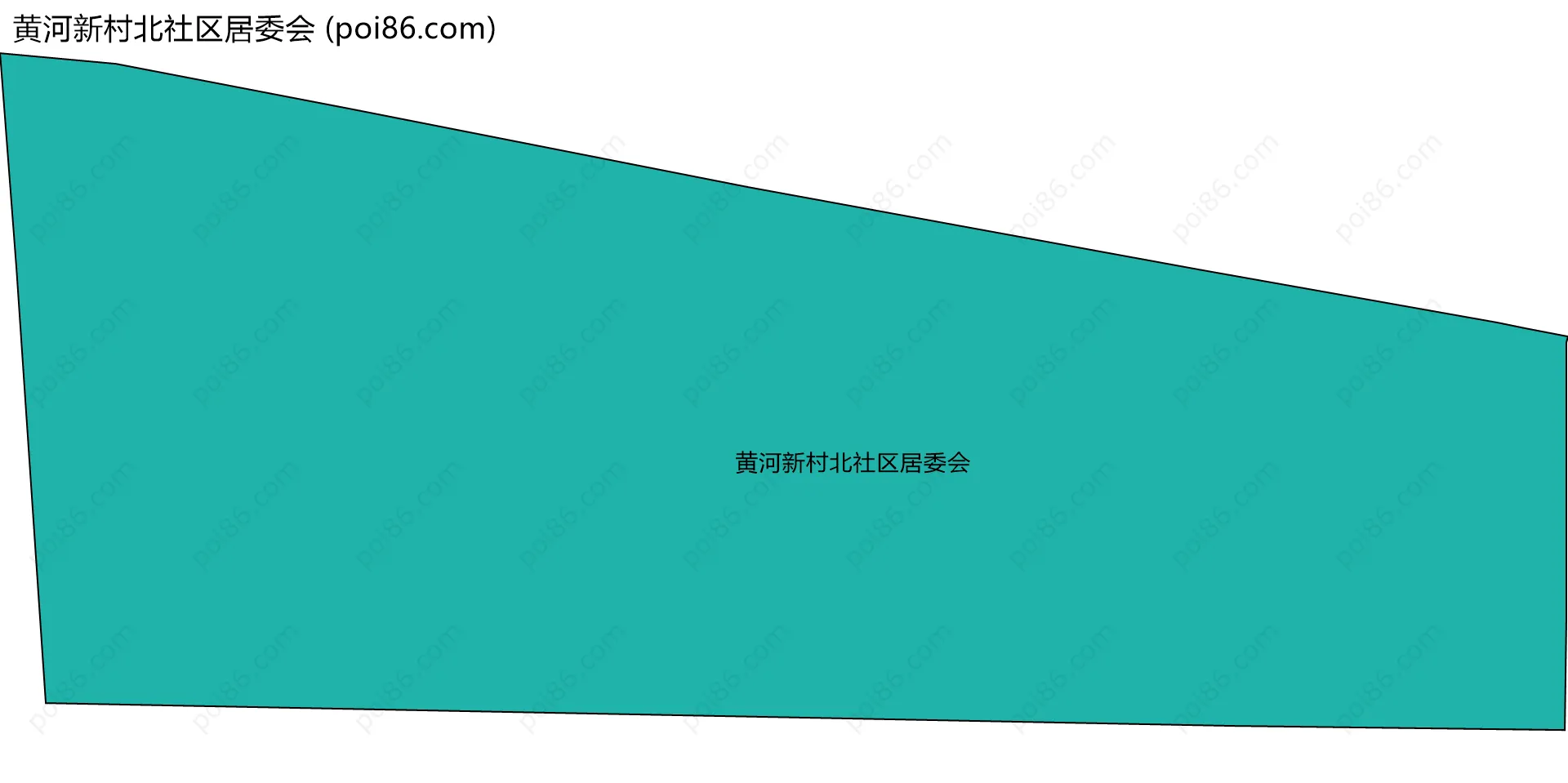 黄河新村北社区居委会边界地图
