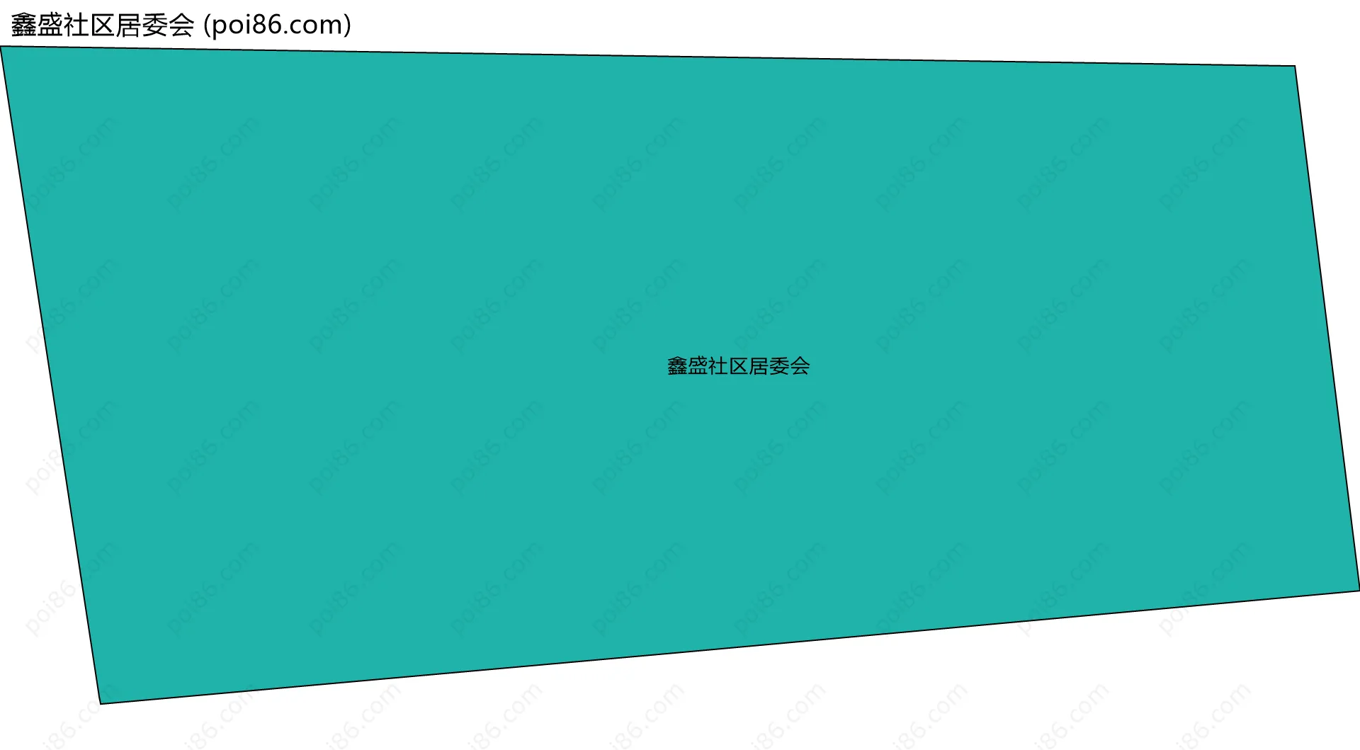 鑫盛社区居委会边界地图
