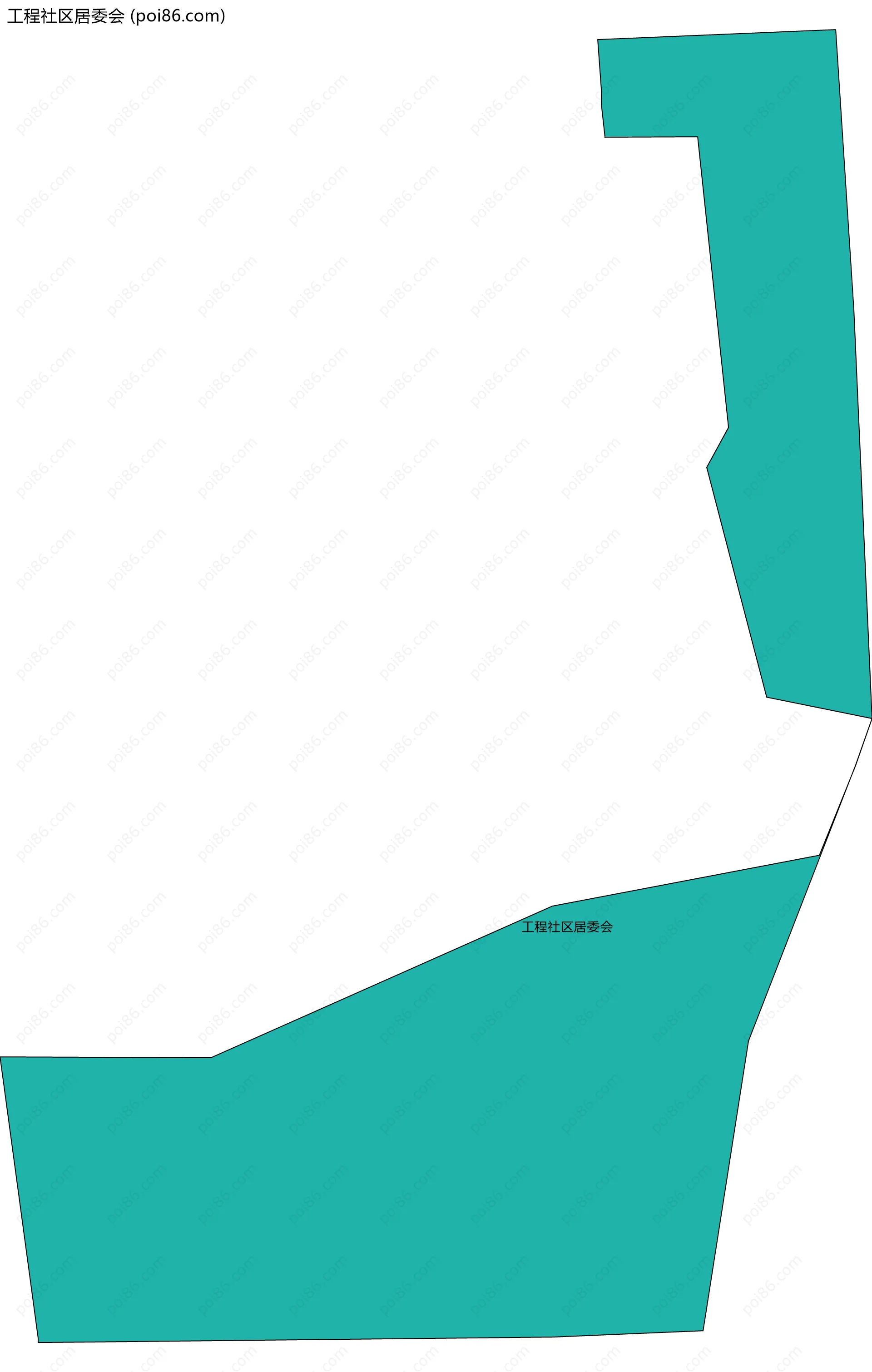 工程社区居委会边界地图