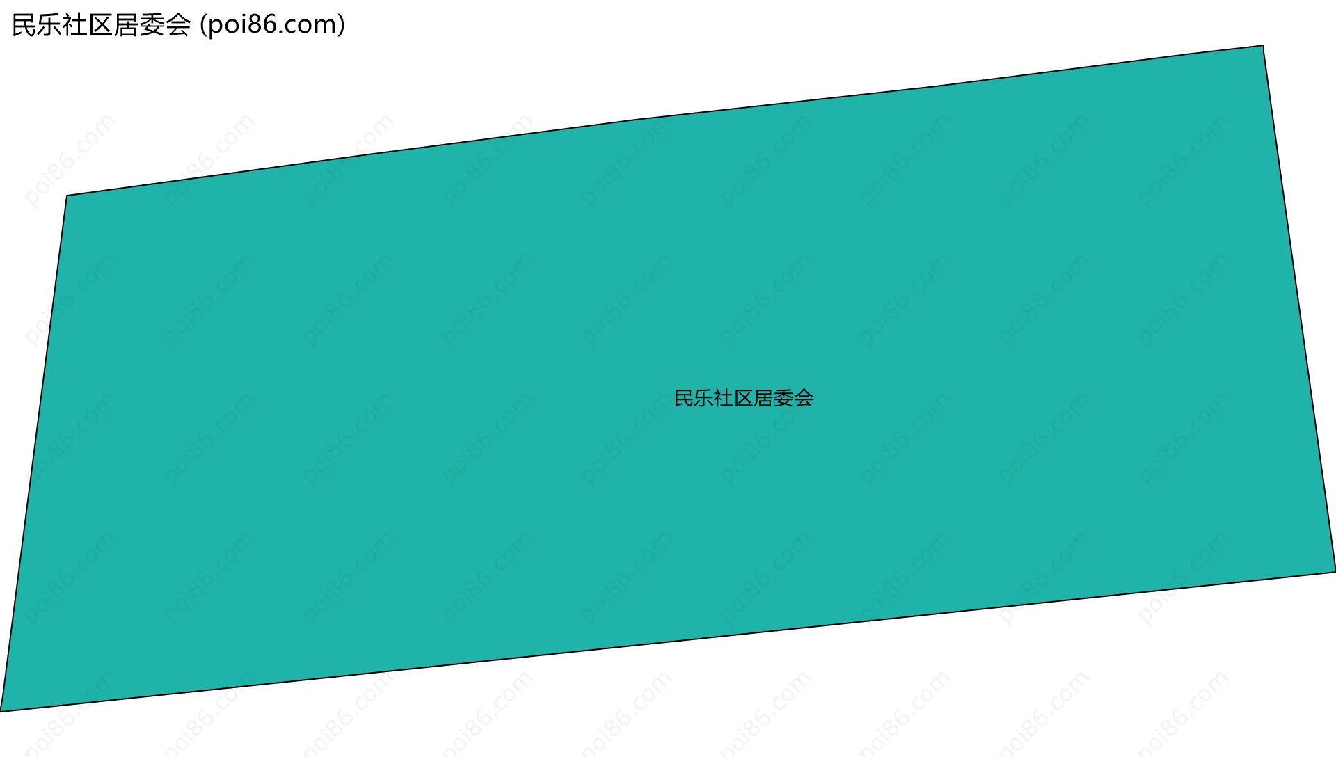 民乐社区居委会边界地图