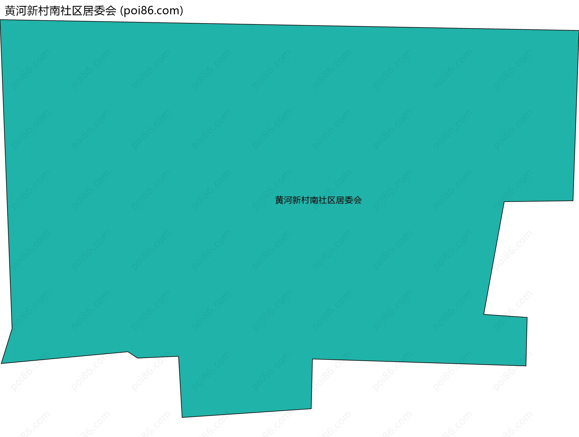黄河新村南社区居委会边界地图