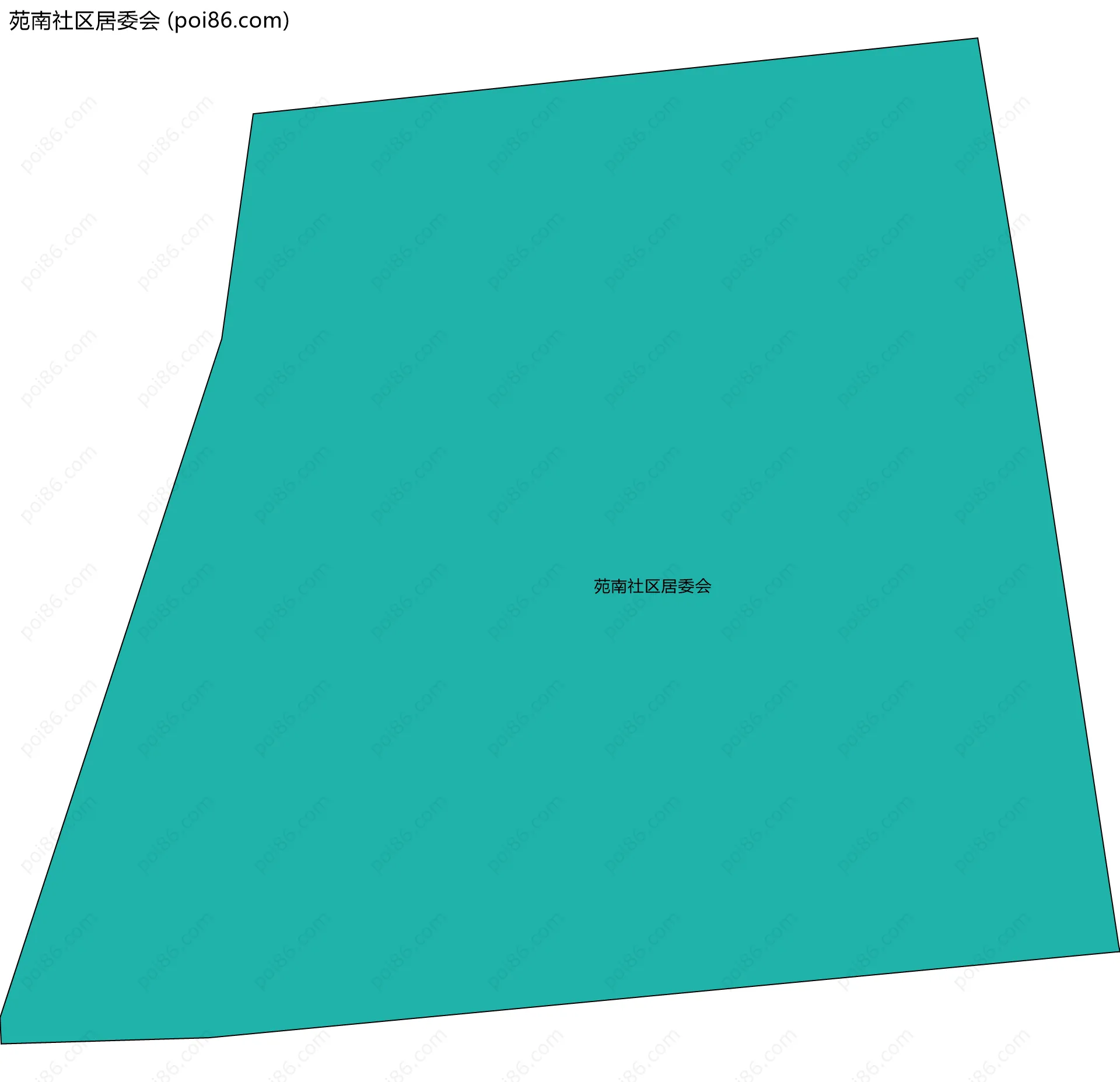 苑南社区居委会边界地图