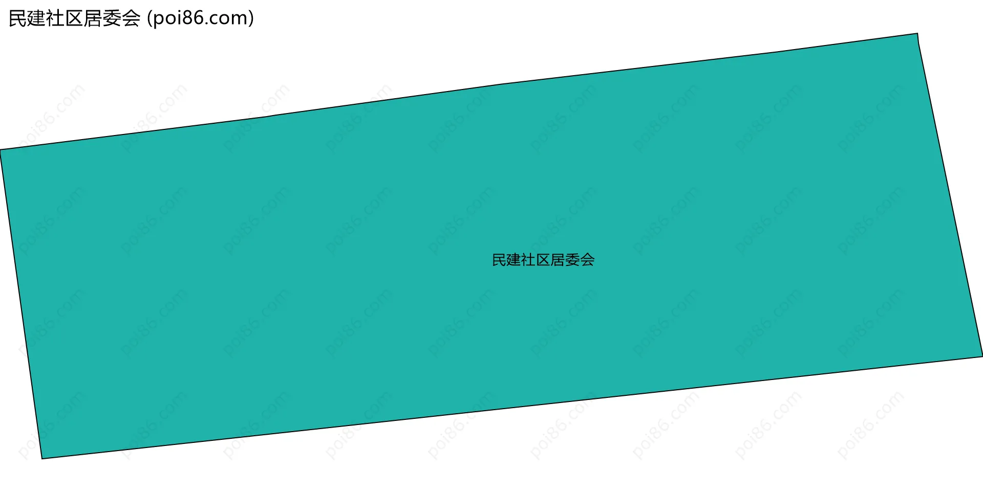 民建社区居委会边界地图