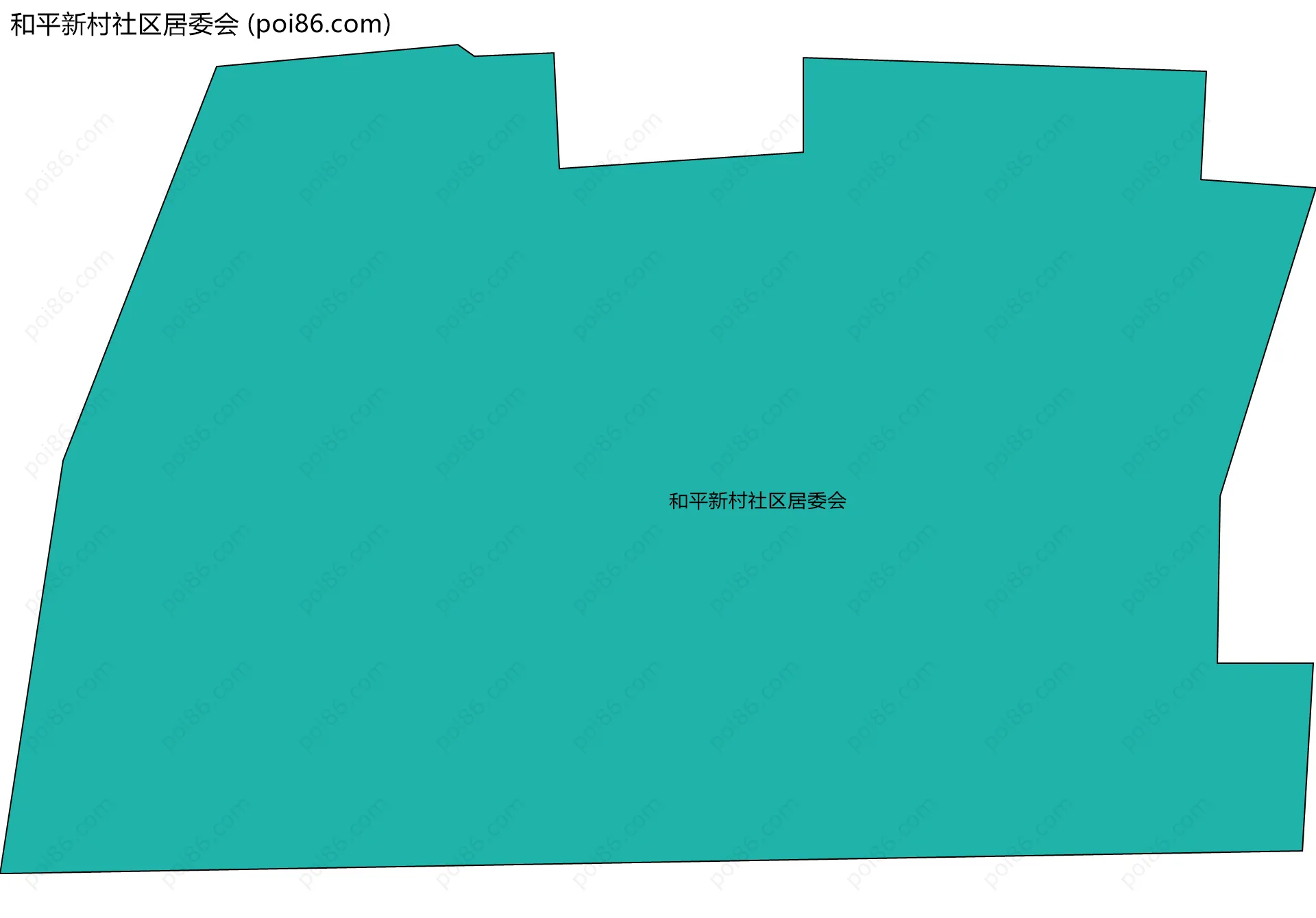 和平新村社区居委会边界地图