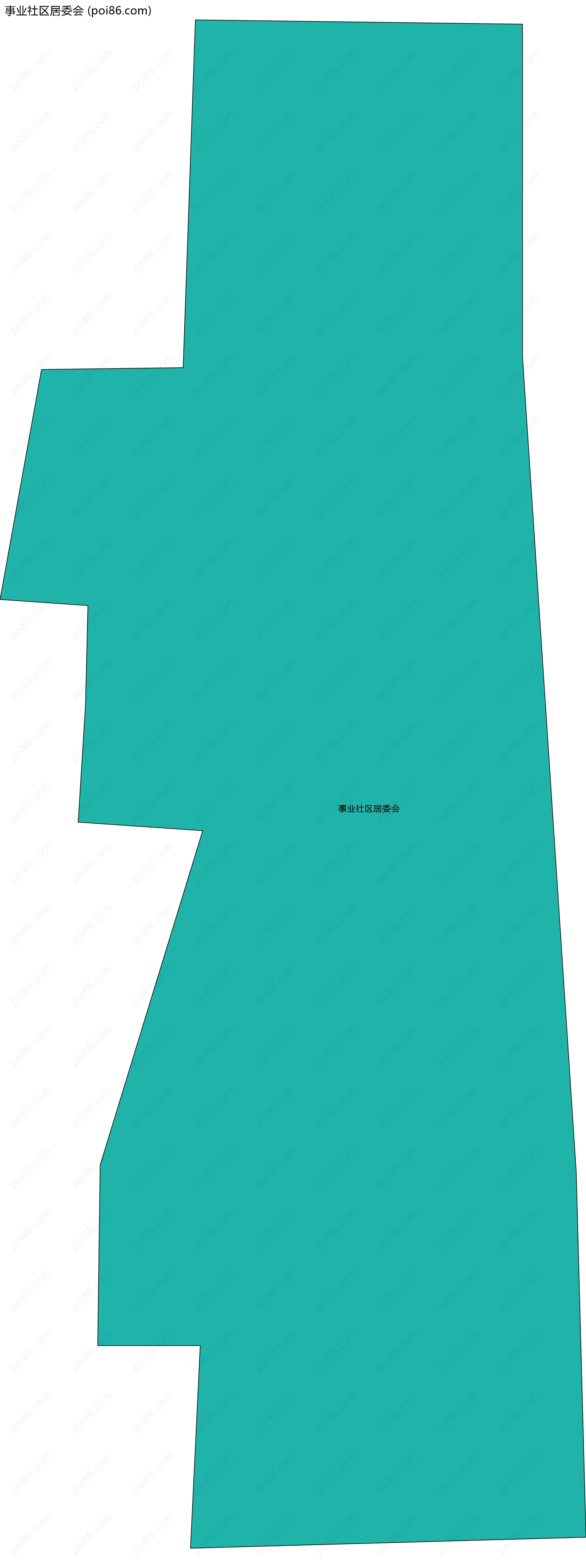 事业社区居委会边界地图