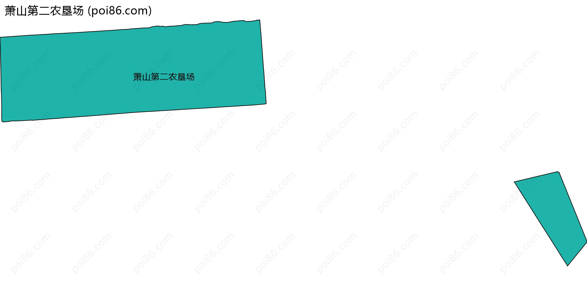 萧山第二农垦场边界地图