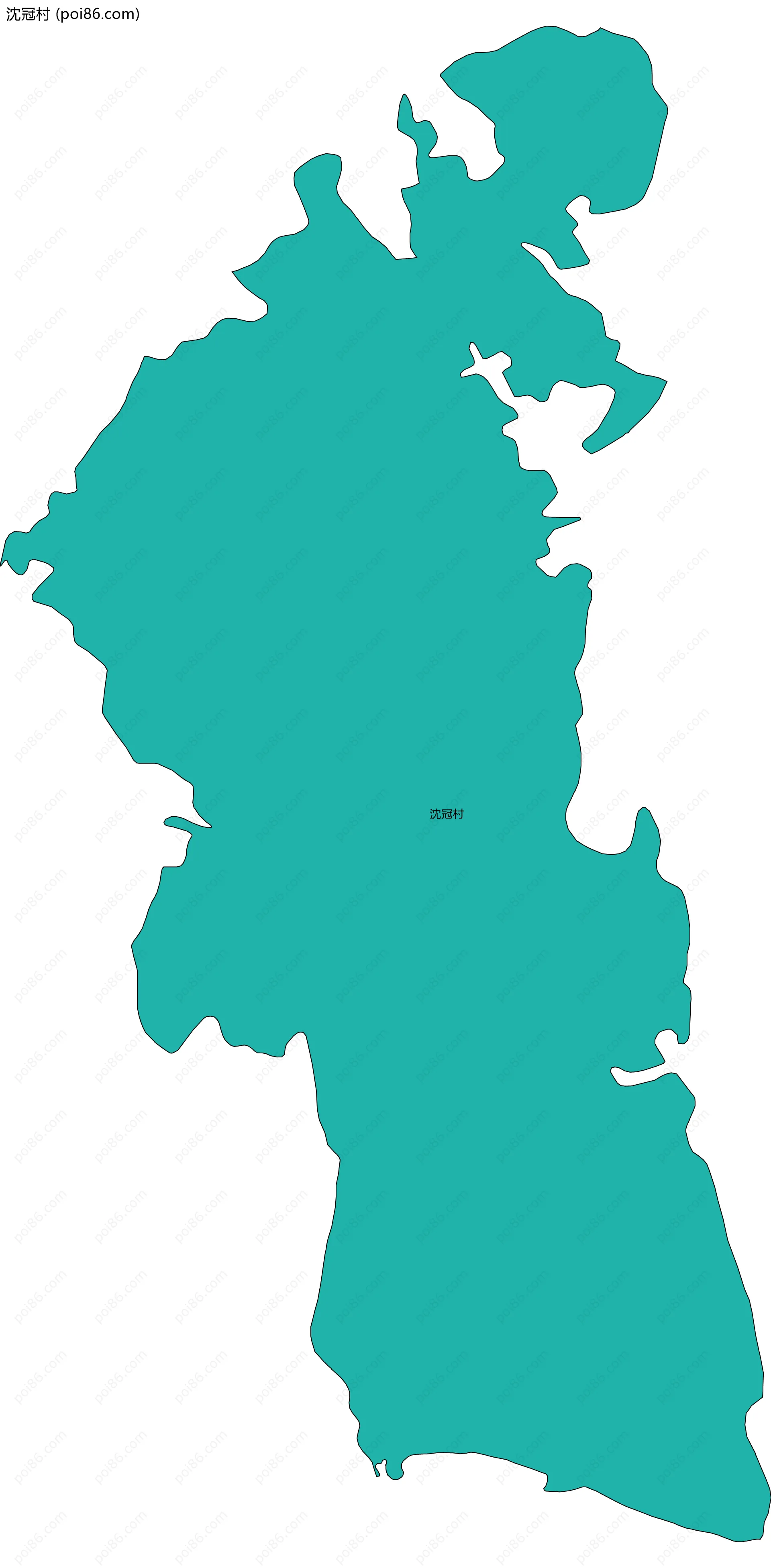 沈冠村边界地图