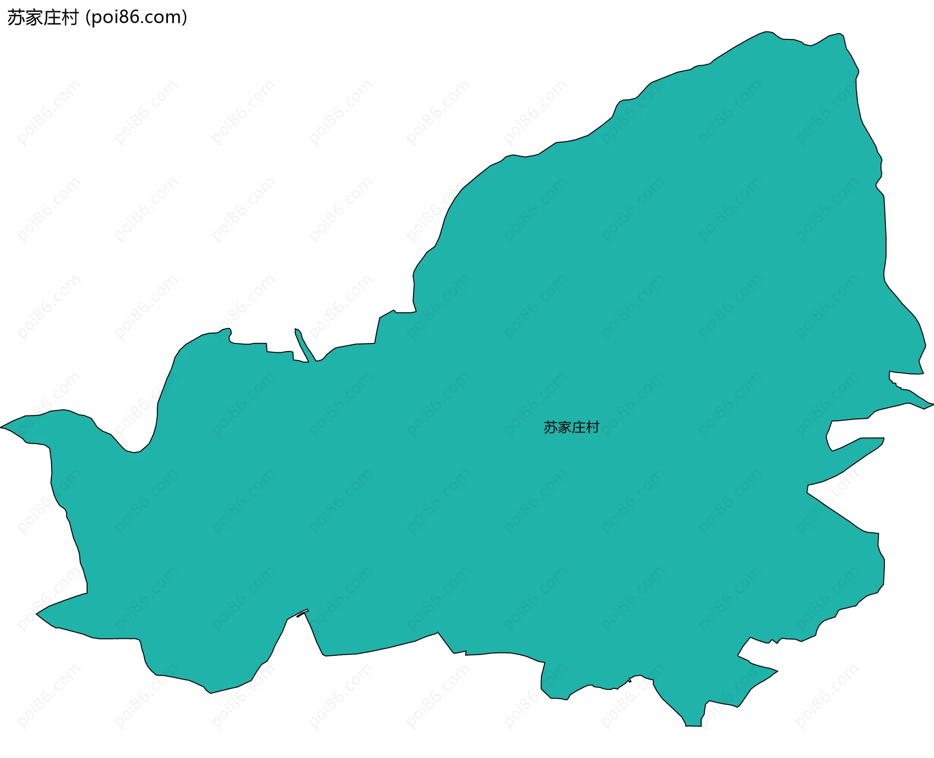 苏家庄村边界地图