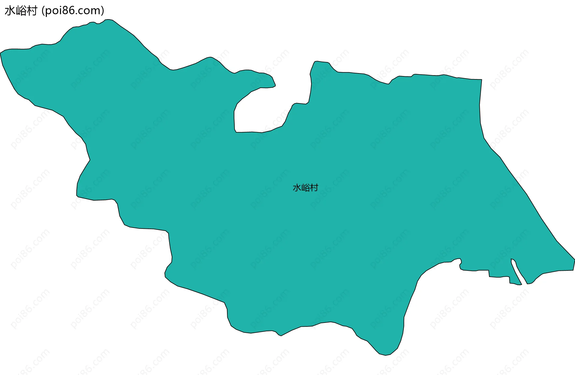 水峪村边界地图