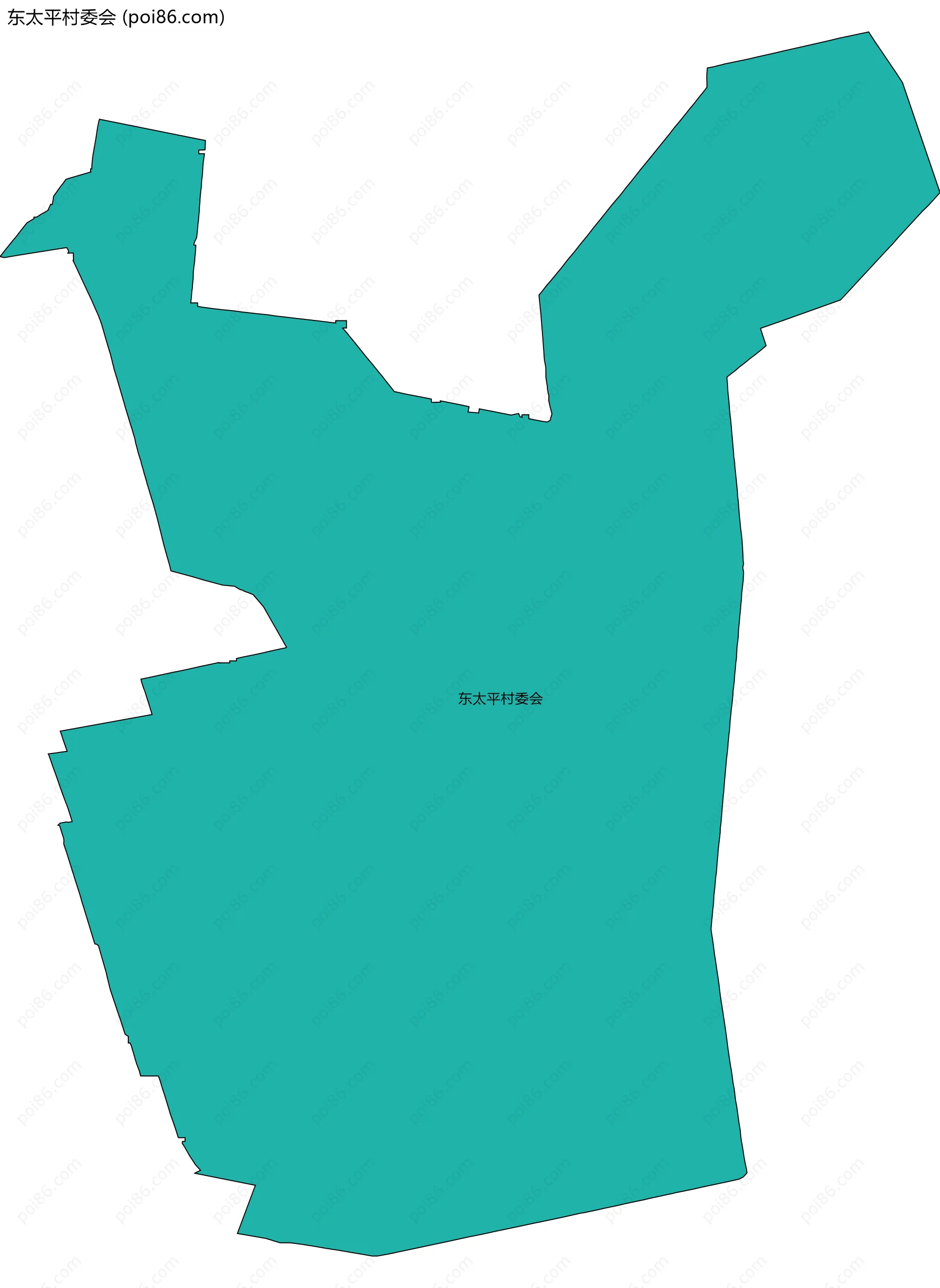 东太平村委会边界地图