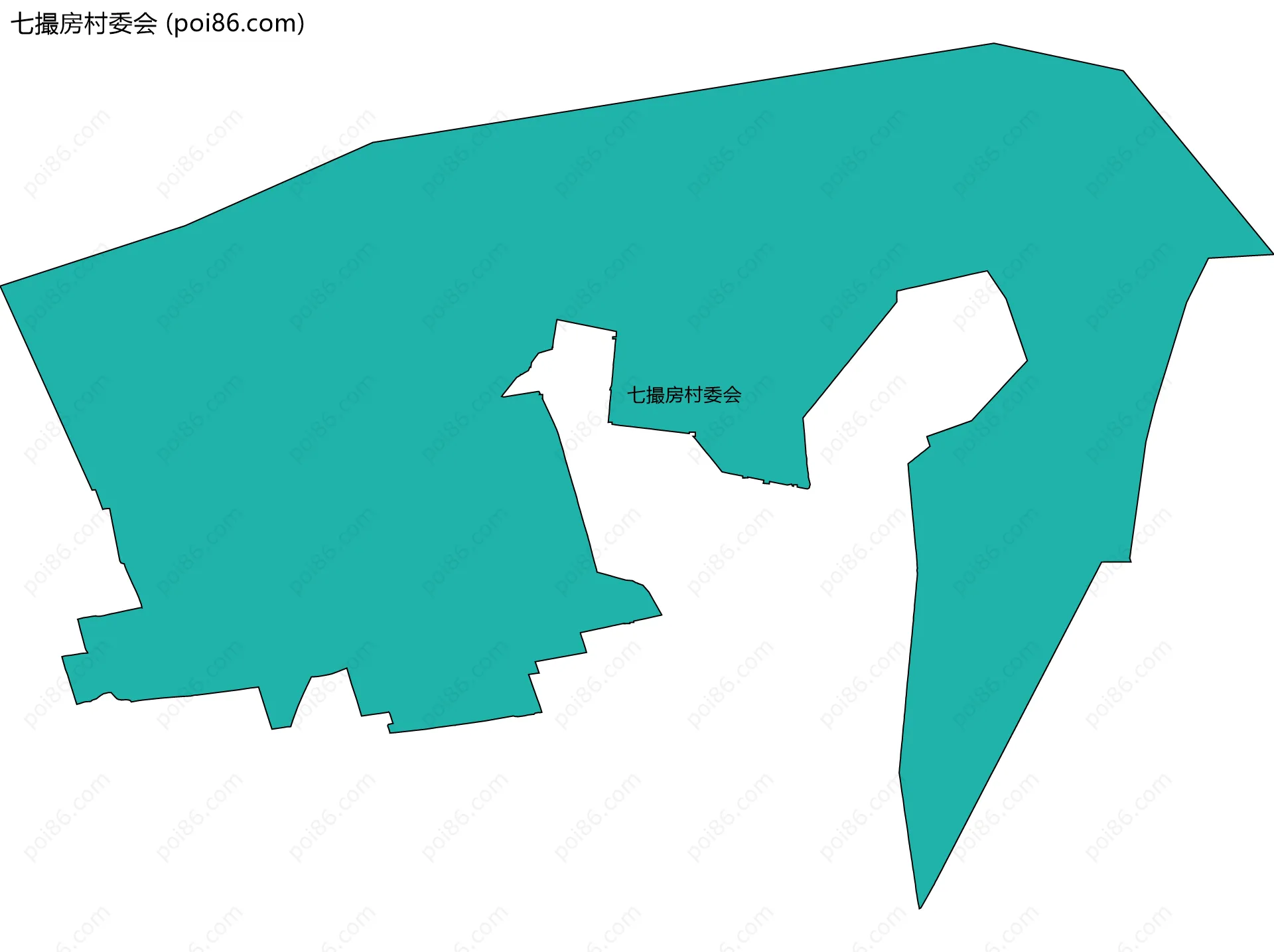 七撮房村委会边界地图