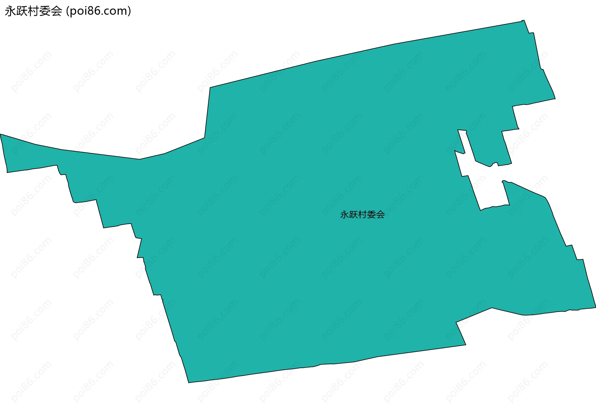 永跃村委会边界地图