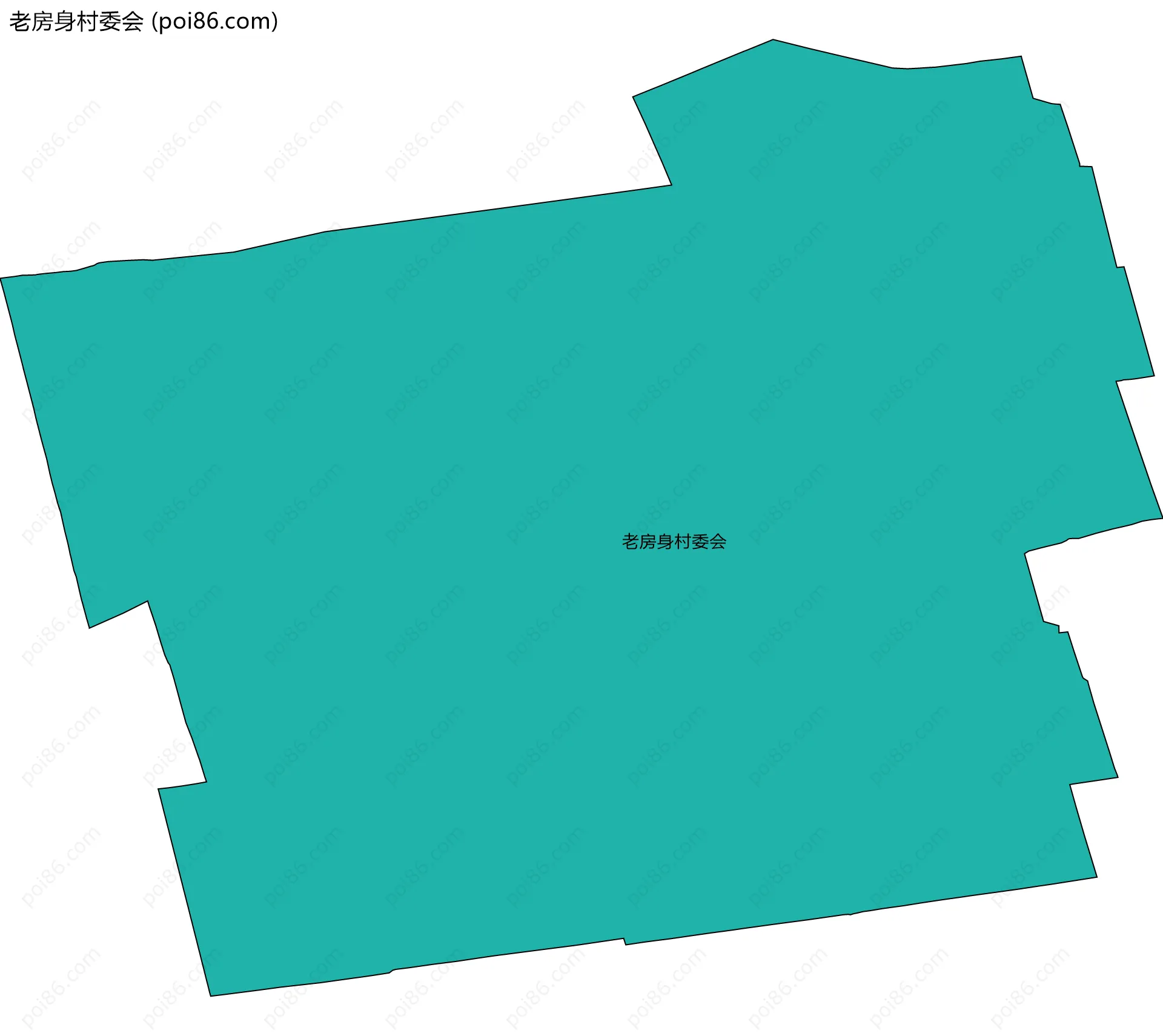 老房身村委会边界地图