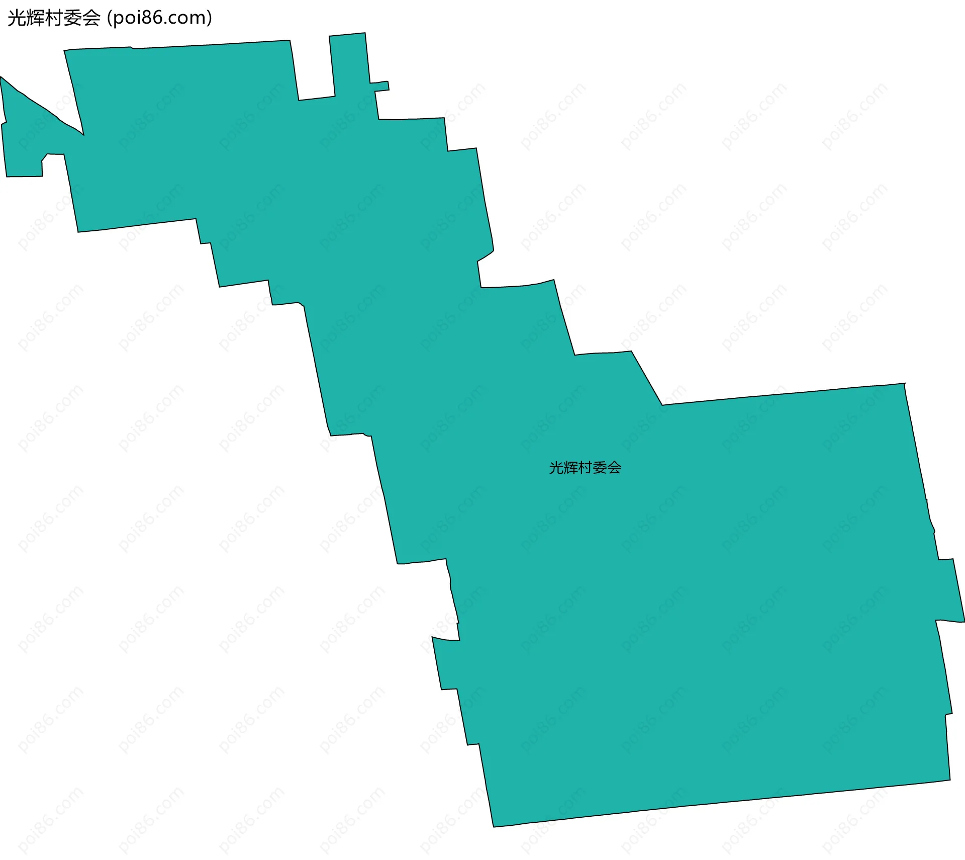 光辉村委会边界地图